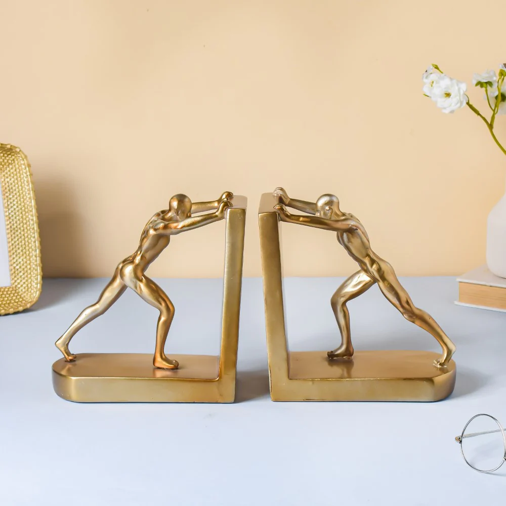 Muscular Men Book Rest Gold 6.5 Inch - Image 3