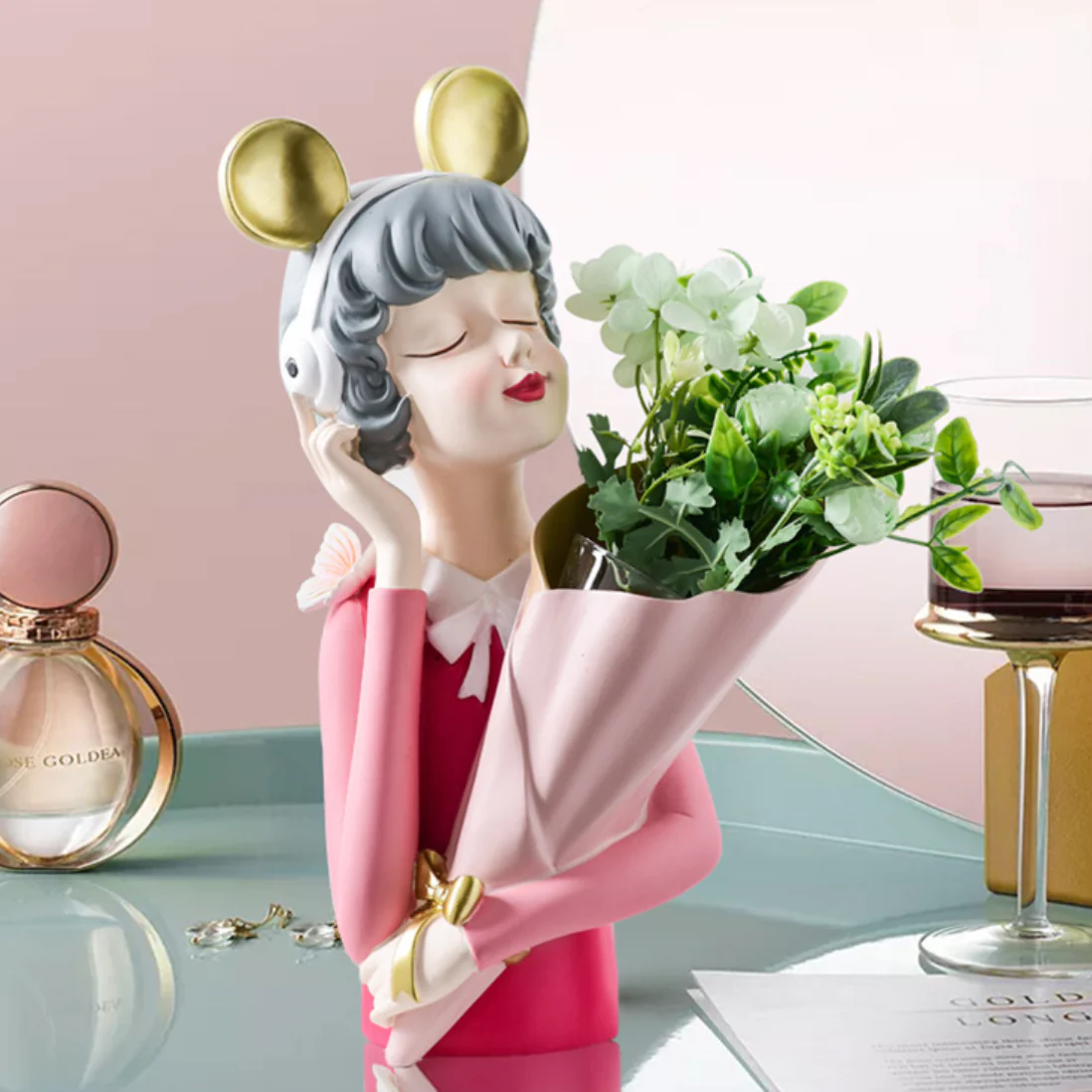 Musical Girl Showpiece Vase - Image 4