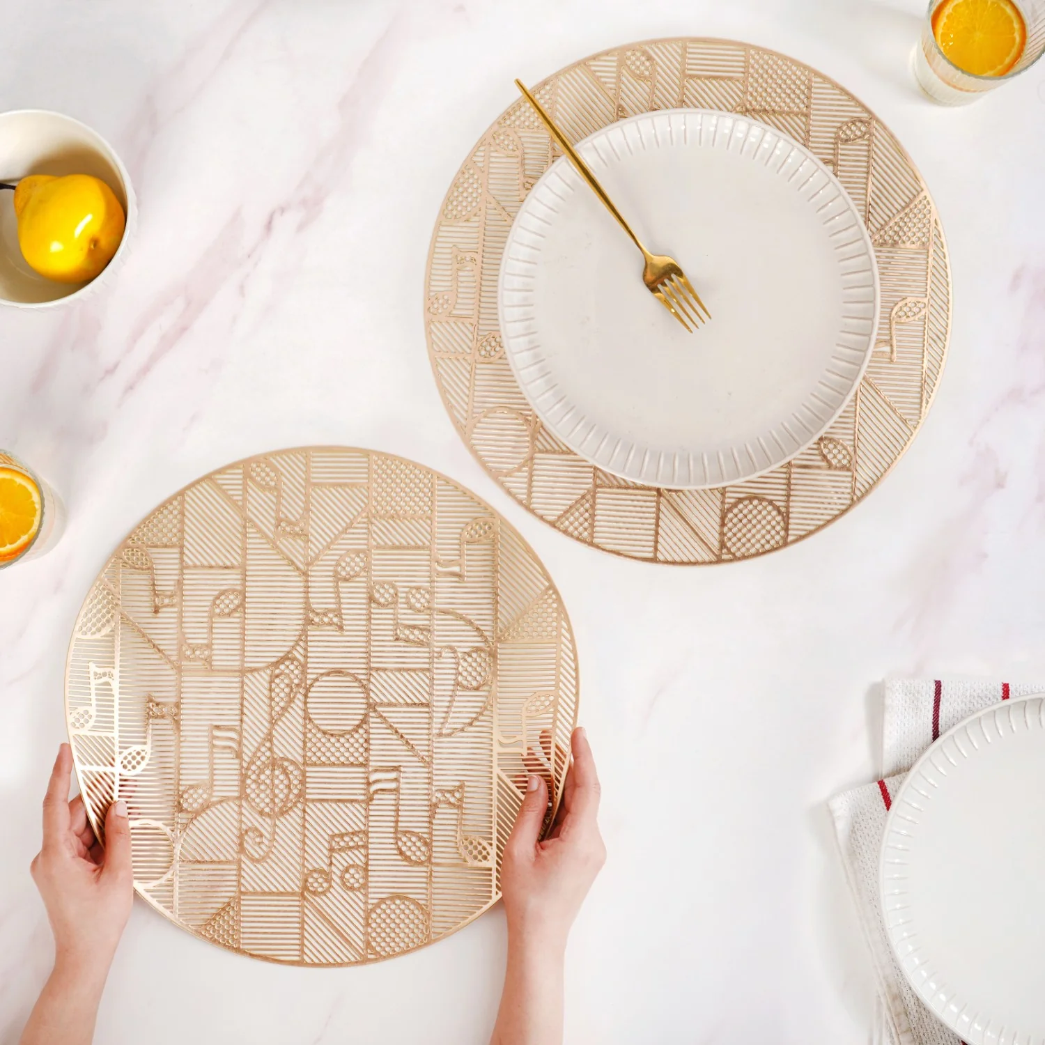 Musical Notes Table Mat Set Of 6 - Image 3