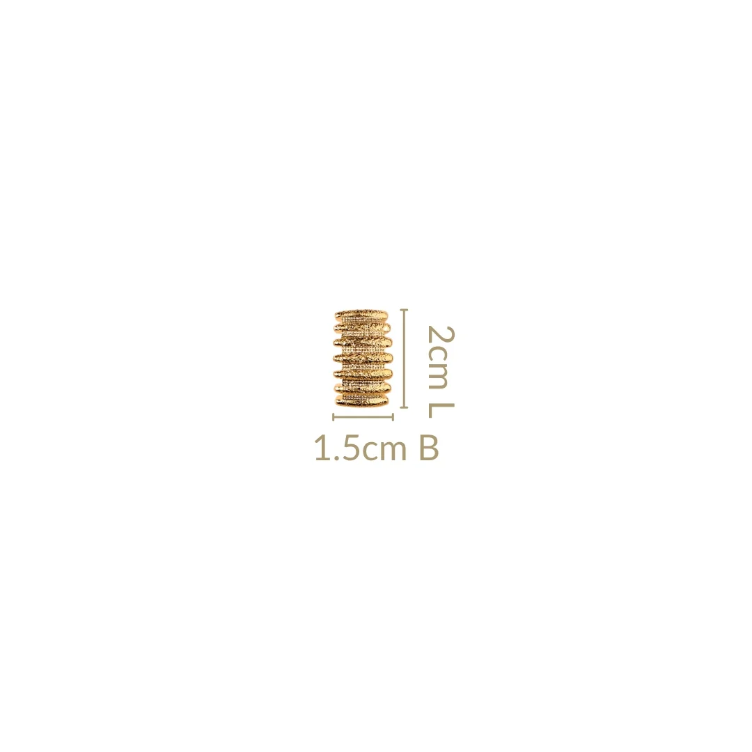 Musical Symphony Gold Semi Hoop Earrings - Image 3