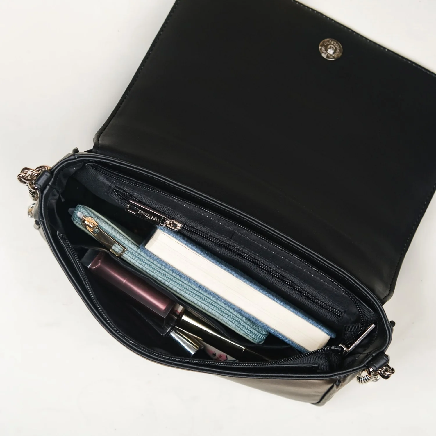 Must Have Classic Black Quilted Shoulder Bag - Image 11