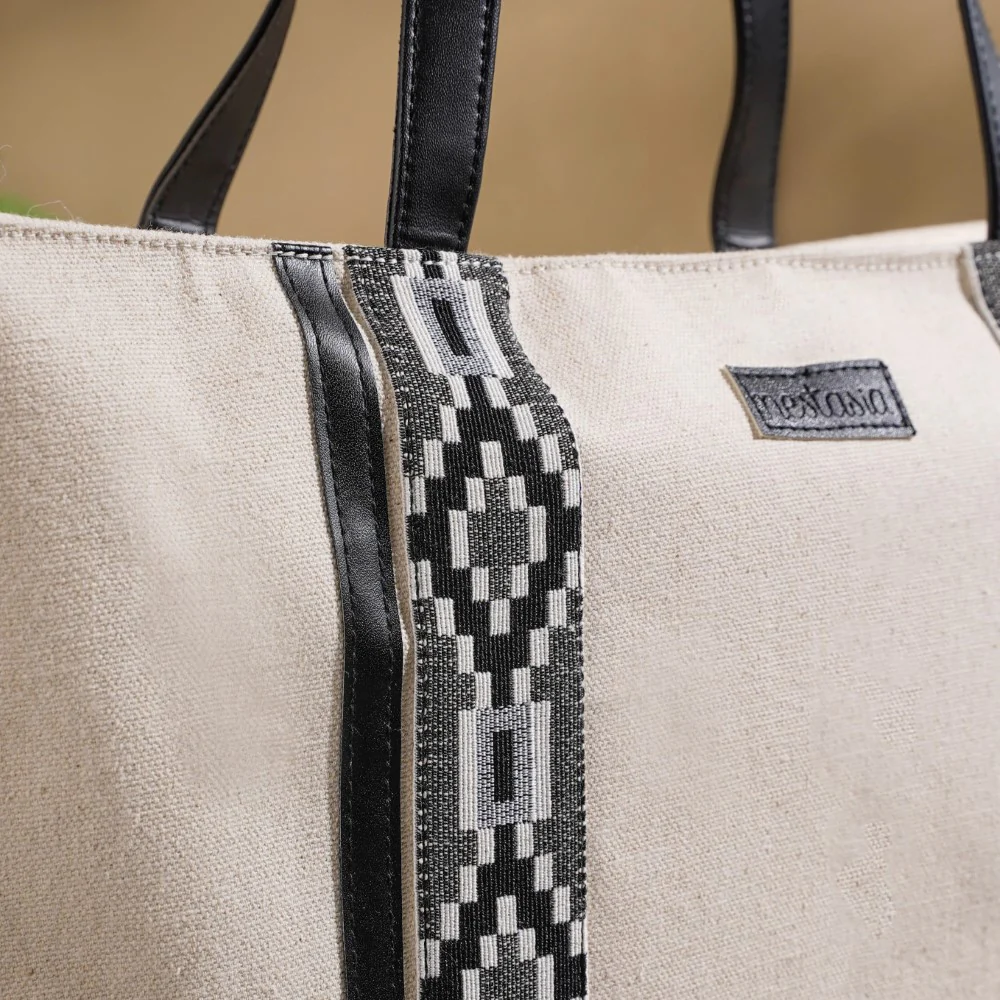 Nahua Canvas Magazine Tote Bag Large 17 X 12 Inch - Image 11