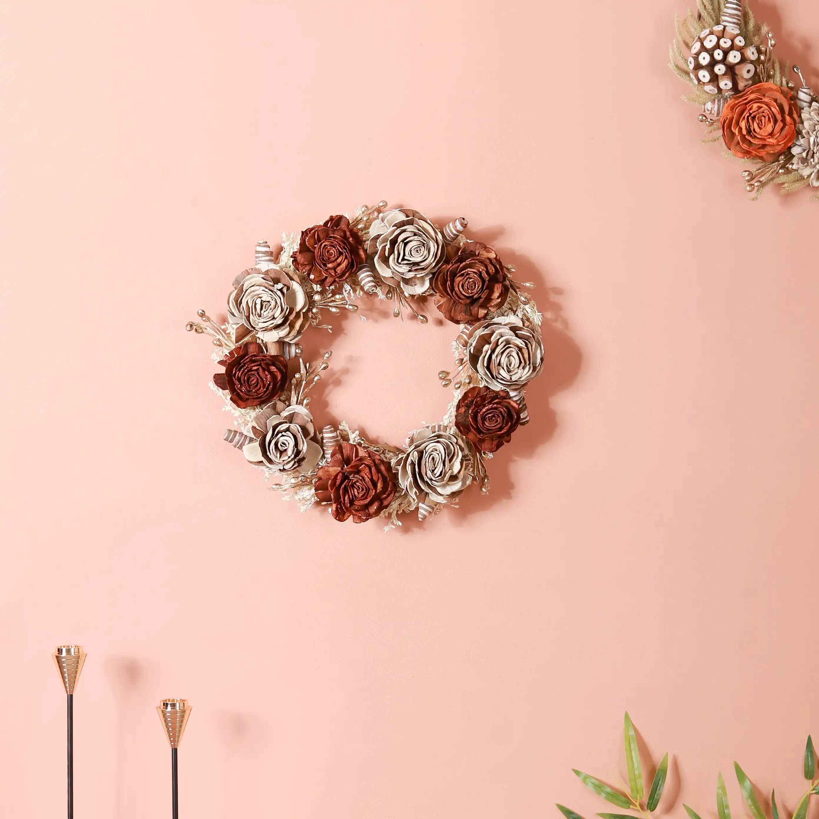 Natural Eco Flower Wreath Garland - Image 2