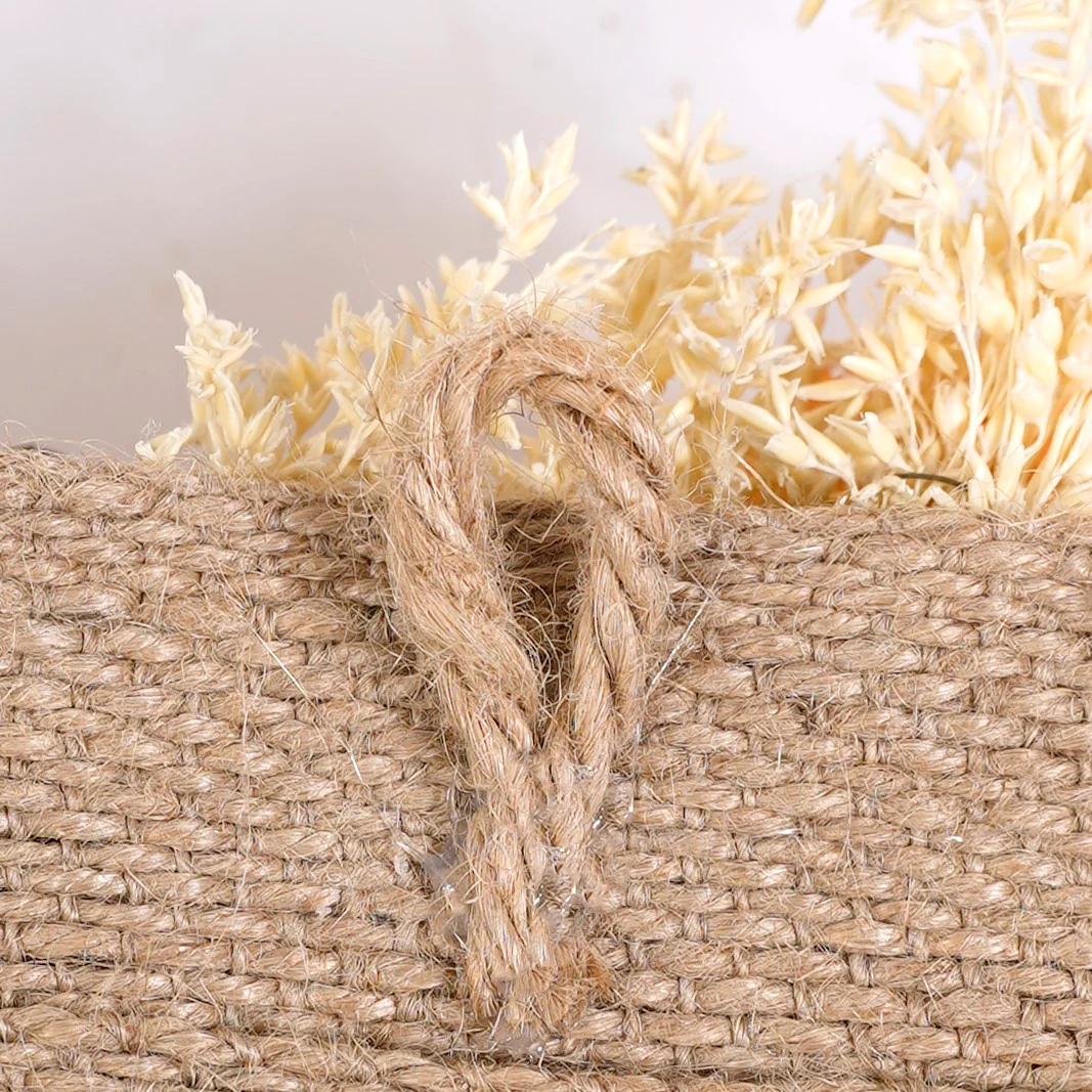 Natural Jute Toran Wall Hanging With Corn Grass Decoration - Image 6