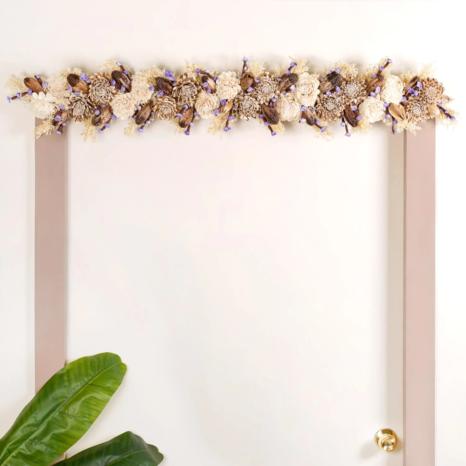 Natural Jute Toran Wall Hanging With Corn Grass Decoration - Image 8