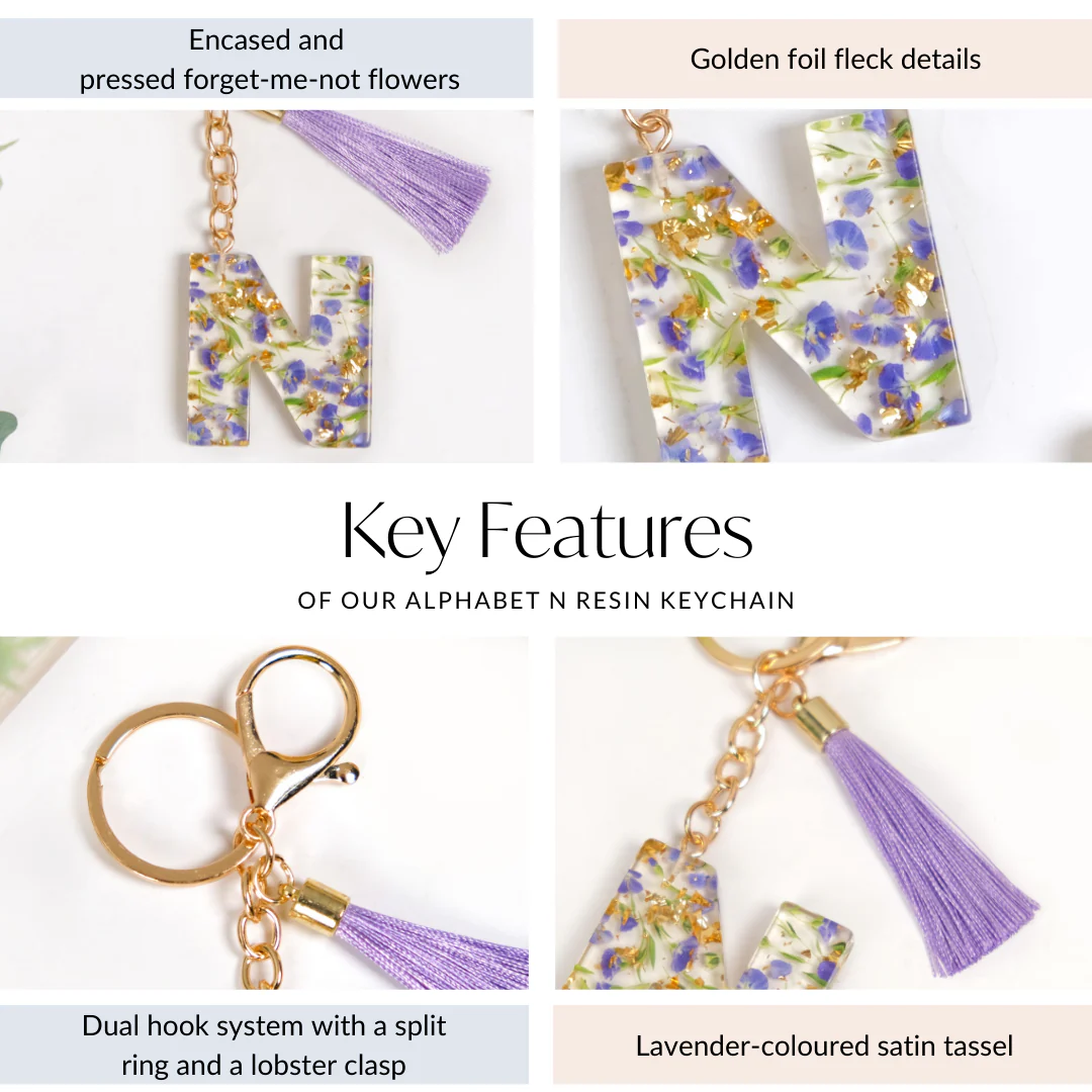 Nestled Blossoms N Resin Keychain - Image 5