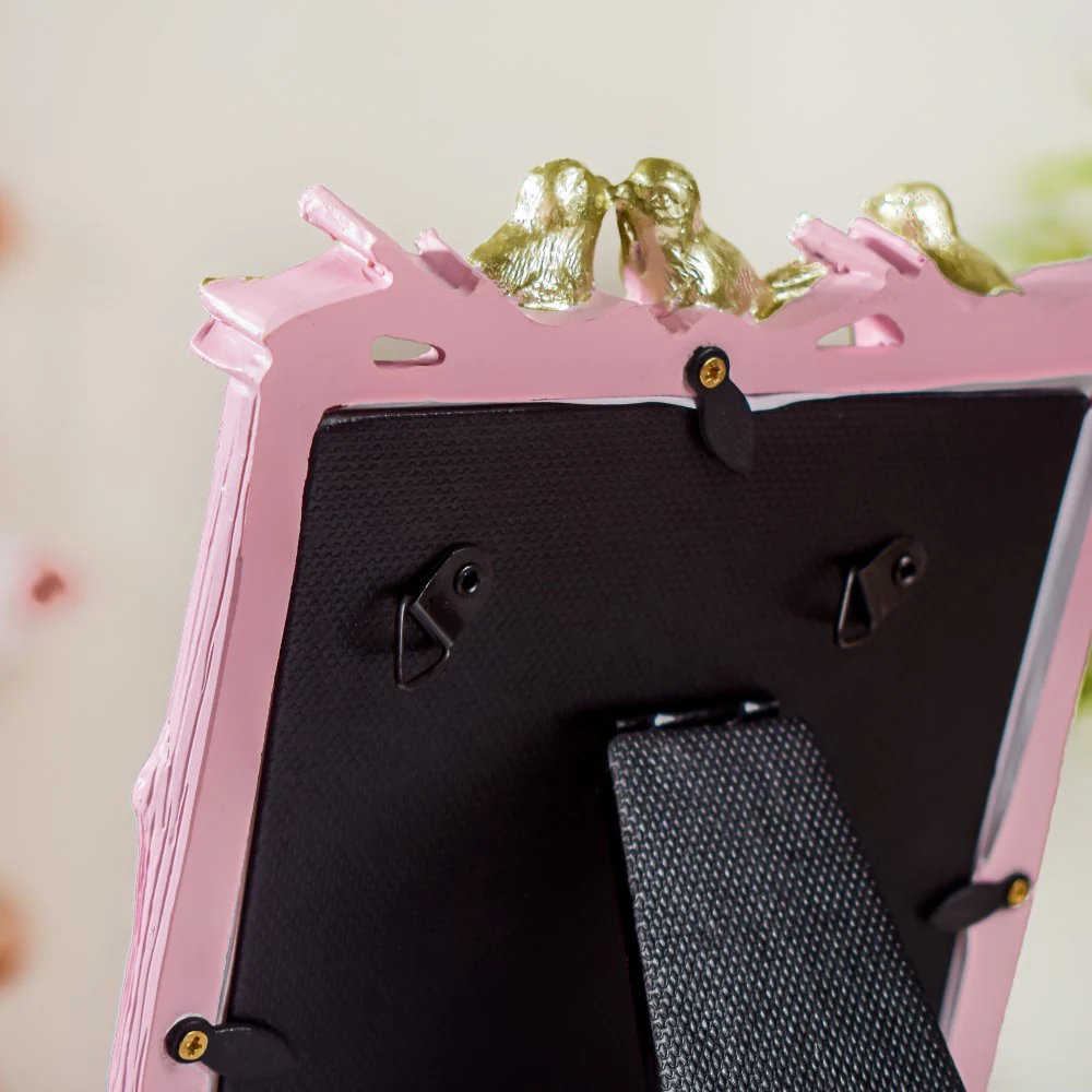 Nestling Birds Photo Frame Pink - Image 5