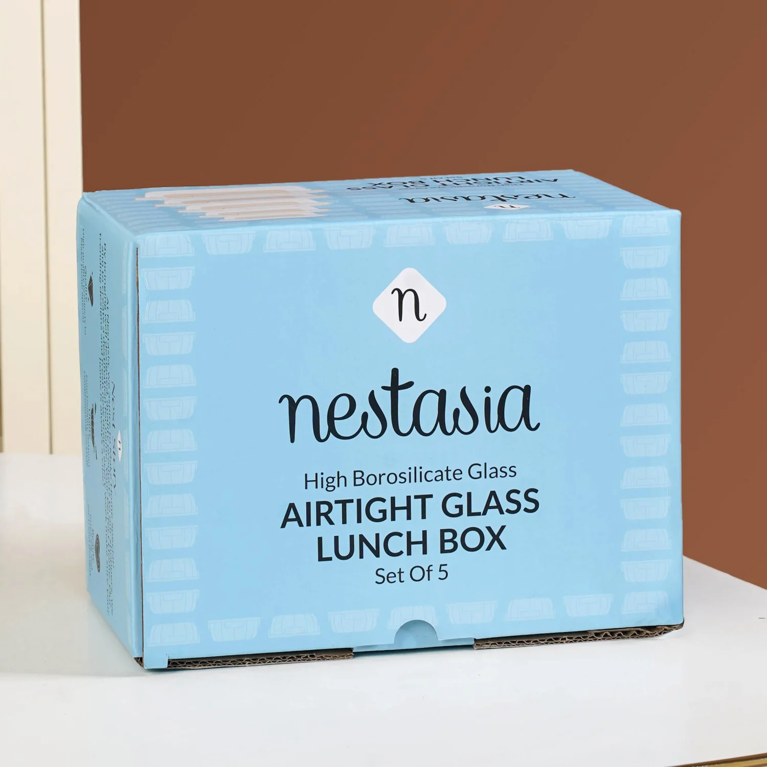 Nestro Airtight Food Storage Box Set Of 5 Green XS 185ml S 370ml M 600ml L 1000ml XL 1500ml - Image 11