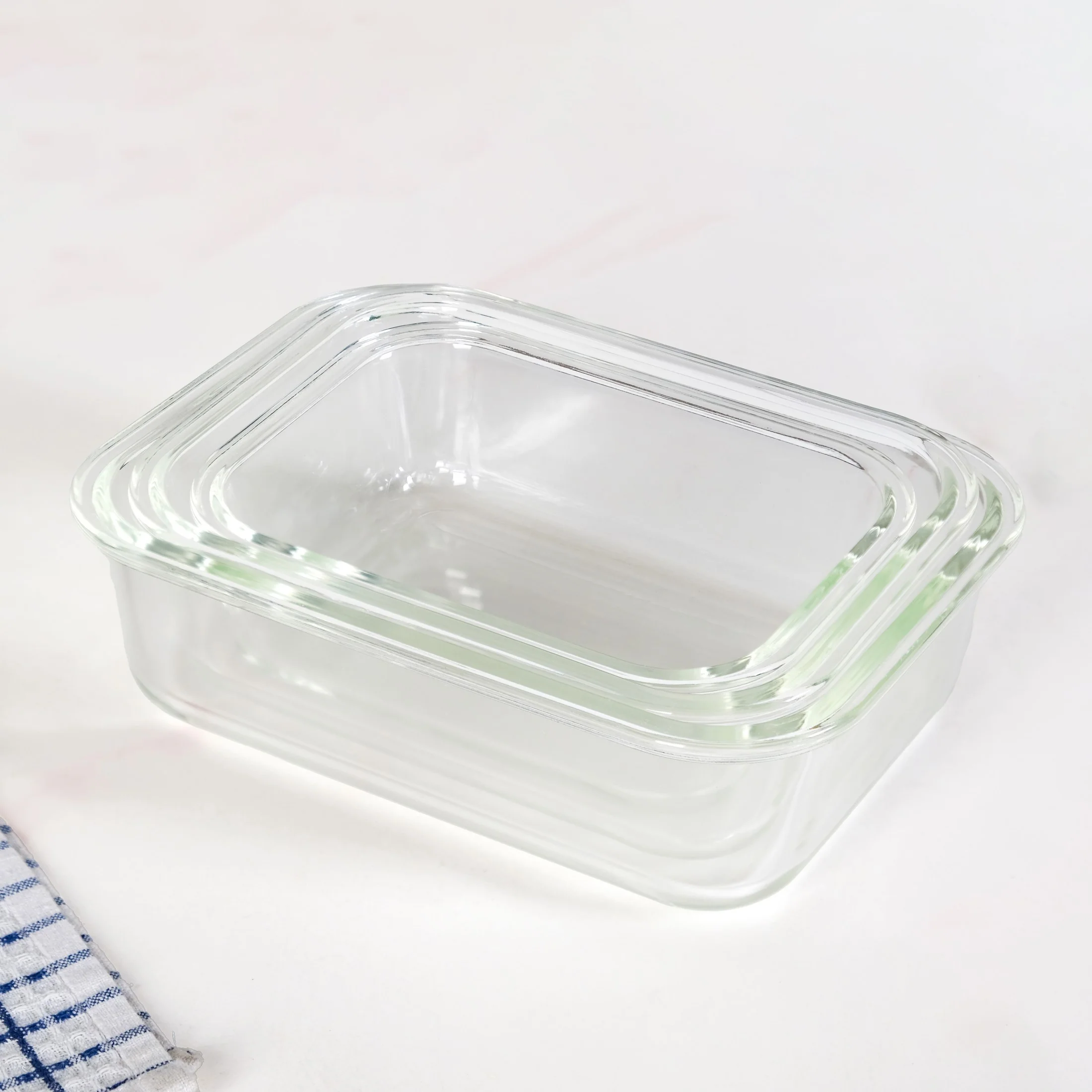Nestro Leakproof Rectangular Food Storage Box Set Of 3 Green S 600ml M 1000ml L 1500ml - Image 10