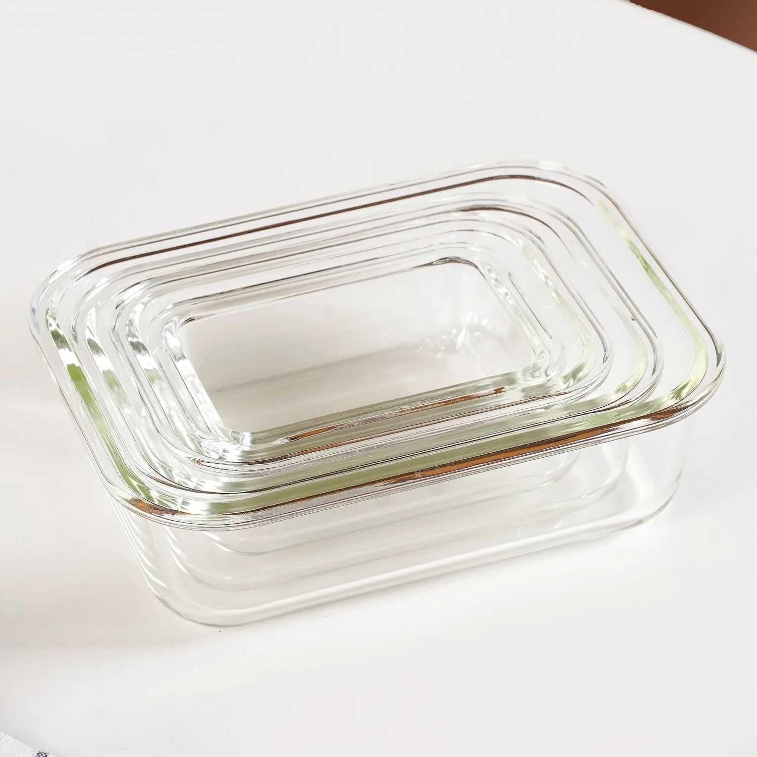 Nestro Leakproof Stackable Food Storage Lunch Box Set Of 4 Green S 185ml M 370ml L 600ml XL 1000ml - Image 7
