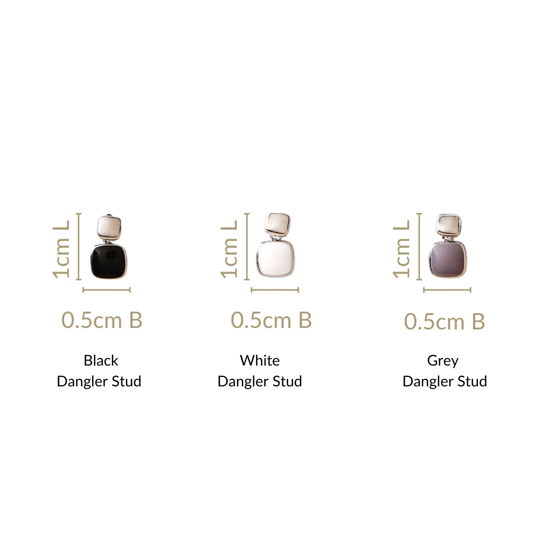 Neutre Small Stud Danglers Set Of 3 - Image 3