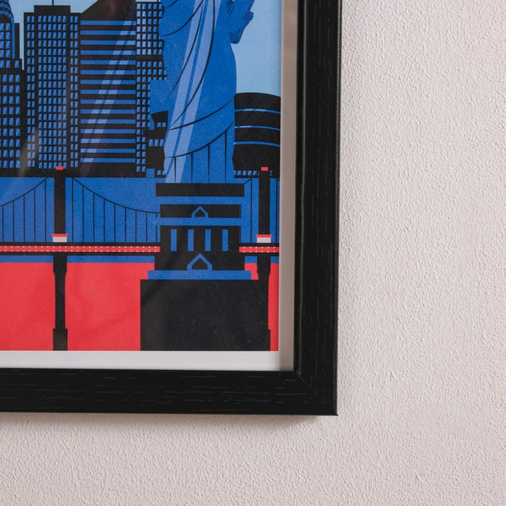New York City Poster With Frame 13x9 Inch - Image 5