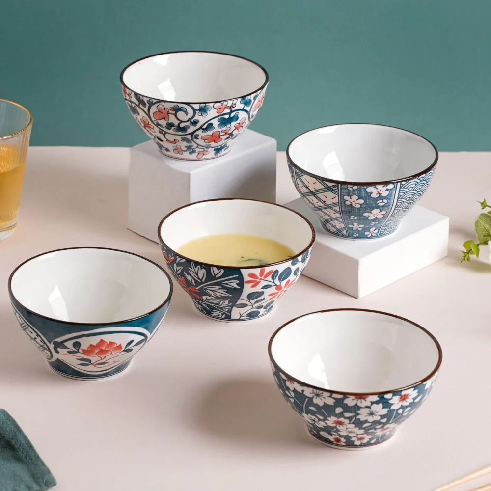 Nimono Ceramic Soup Bowl 4.5 Inch 300 ml - Image 9