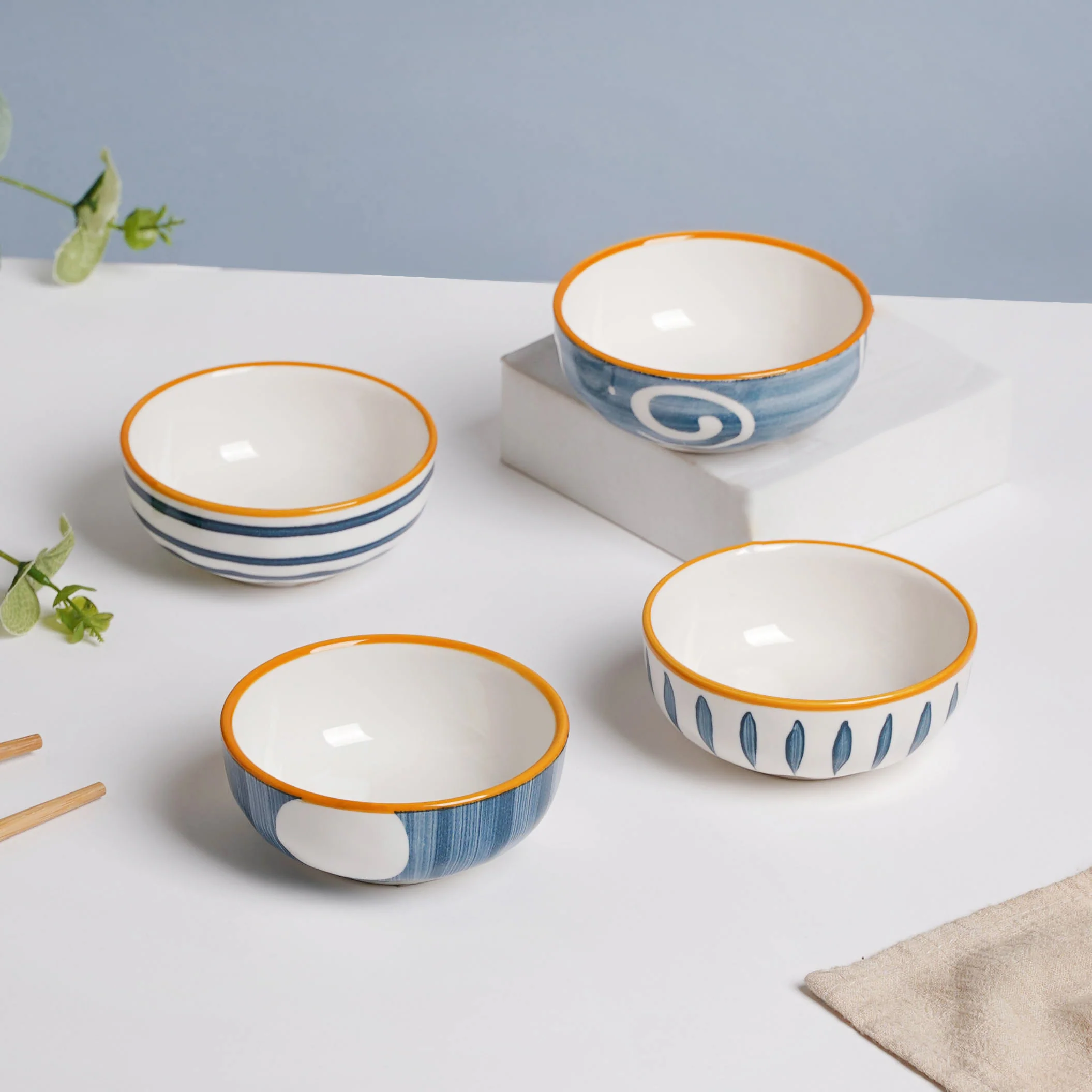 Nitori Swirl Ceramic Dip Bowl - Image 5