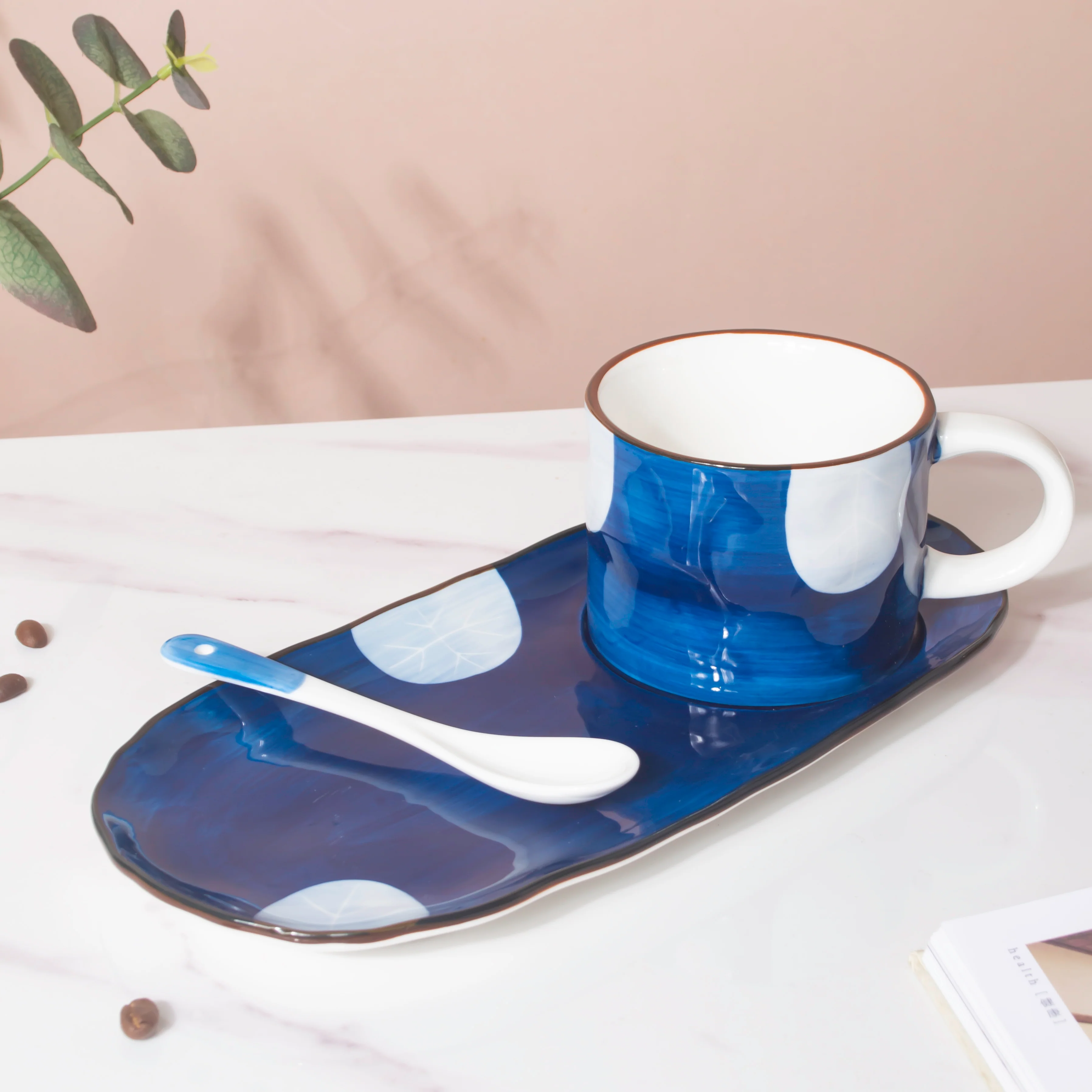 Nitori Tea Time Cup And Tray Set With Spoon - Image 4