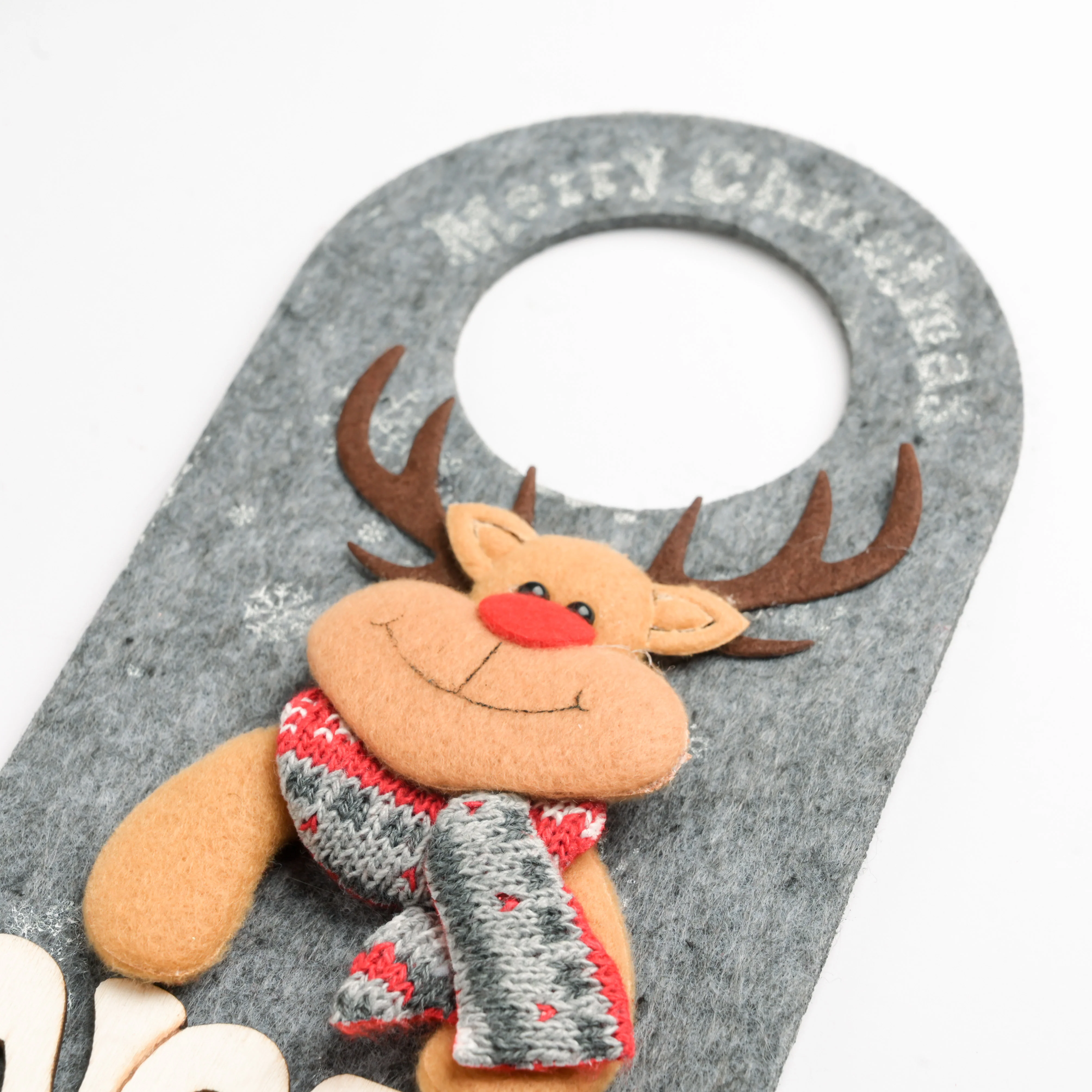 Noel Reindeer Door Tag Grey 8.5 Inch - Image 5