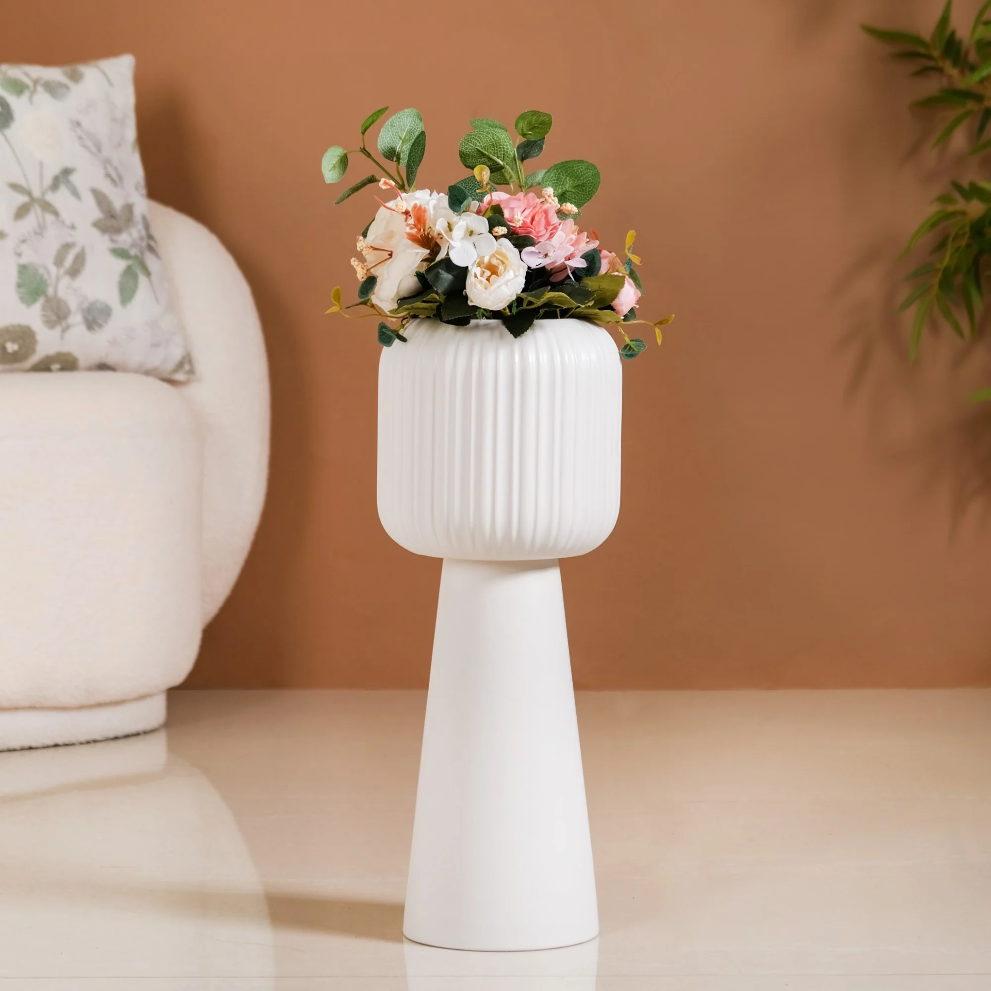 Nordic Decorative Floor Vase White - Image 3