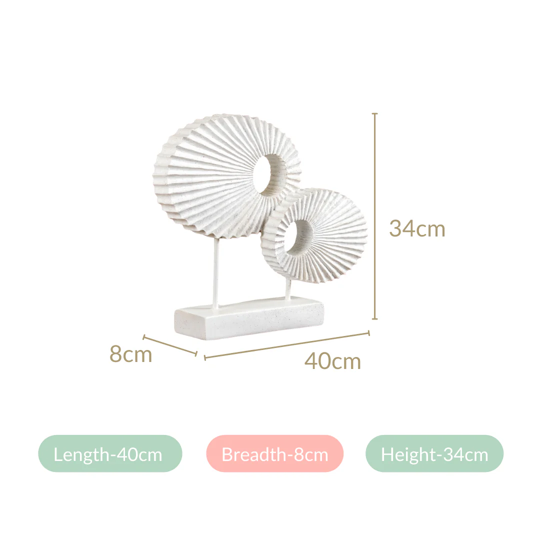 Nordic Twin Decorative Showpiece White - Image 6