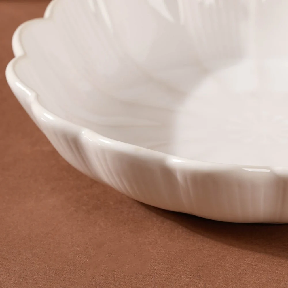 Ocean Ceramic Salad Plate White 7 Inch - Image 5