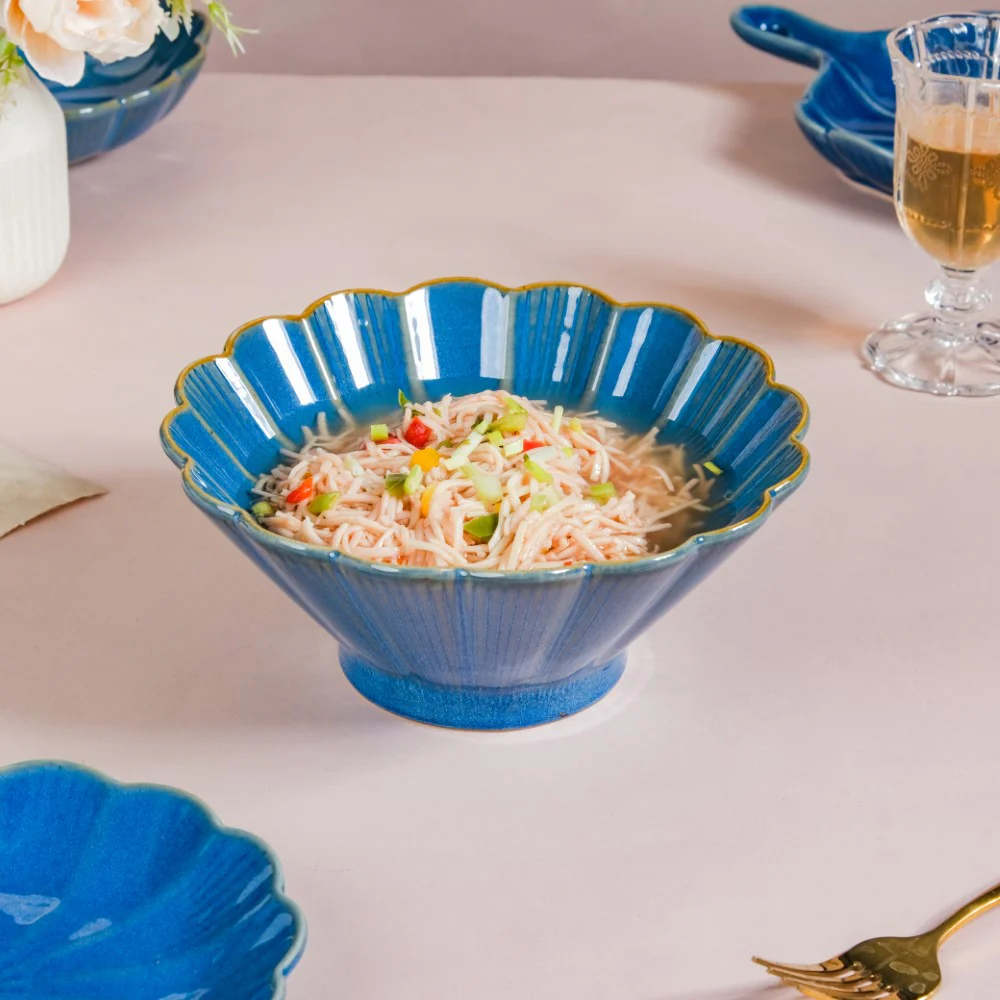 Ocean Ramen Bowl Blue Small 550ml - Image 3