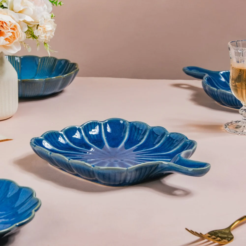 Ocean Square Dish with Handle Blue - Image 3