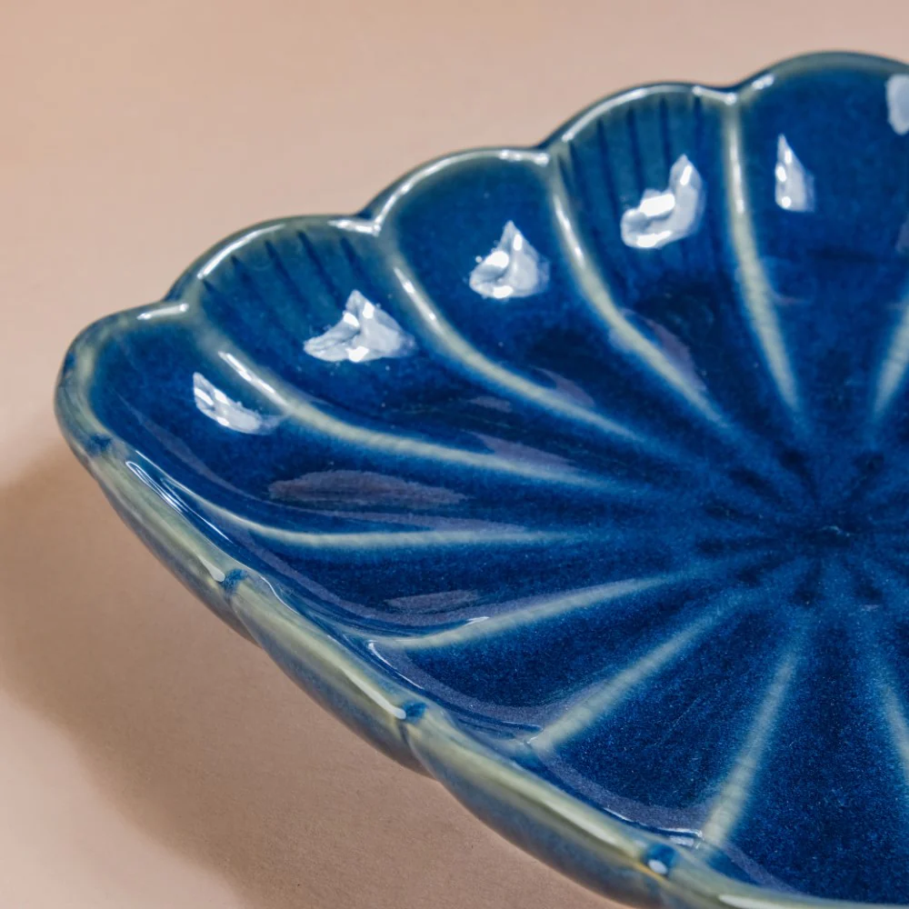 Ocean Square Dish with Handle Blue - Image 5