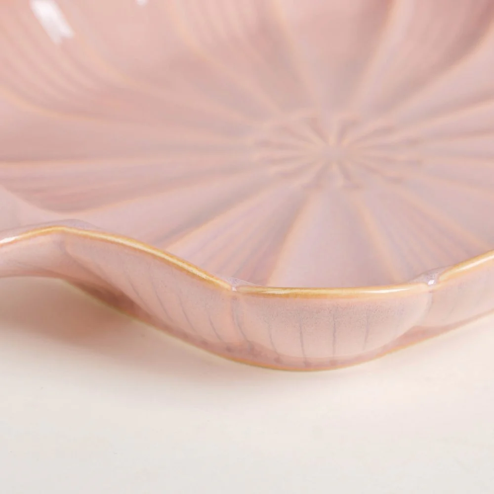 Ocean Square Plate with Handle Pink - Image 4