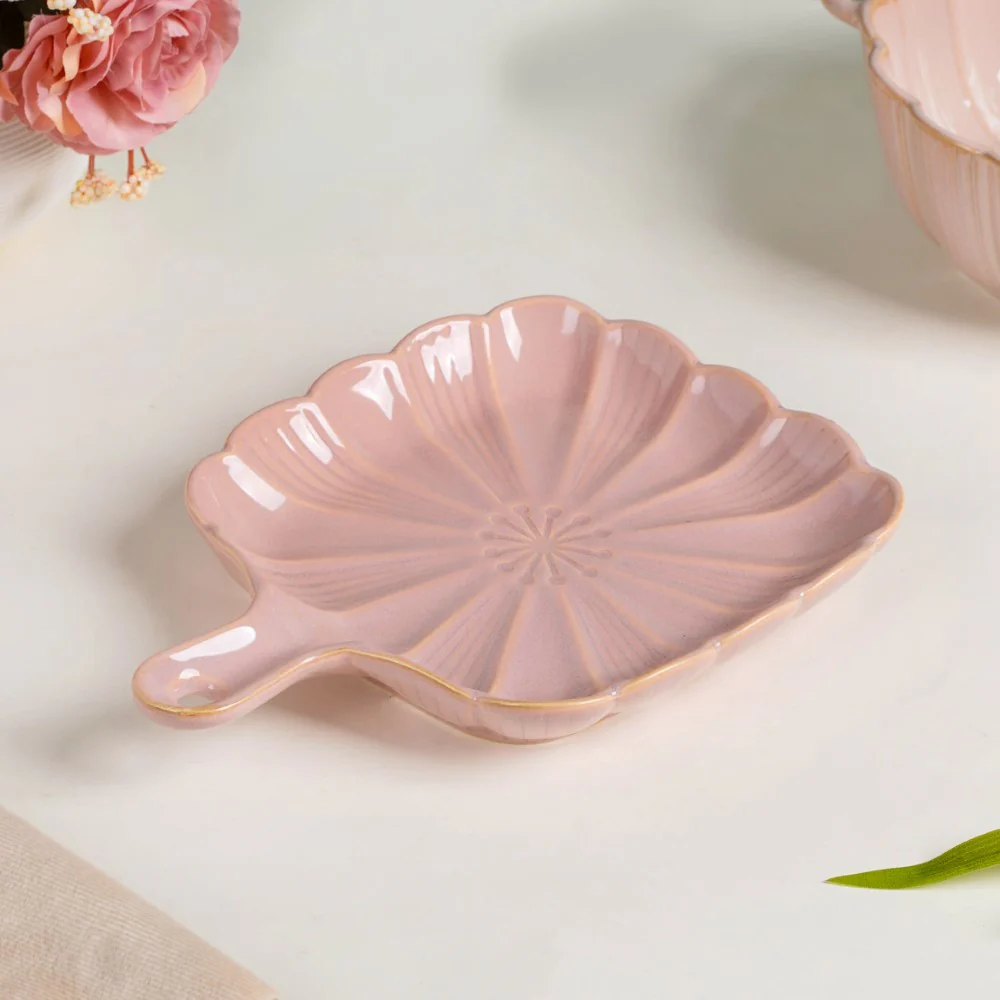 Ocean Square Plate with Handle Pink - Image 5