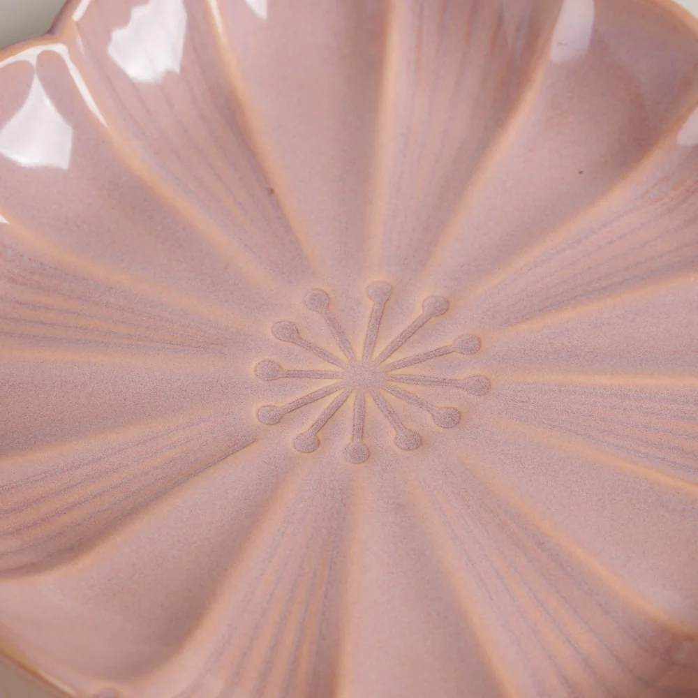 Ocean Square Plate with Handle Pink - Image 6