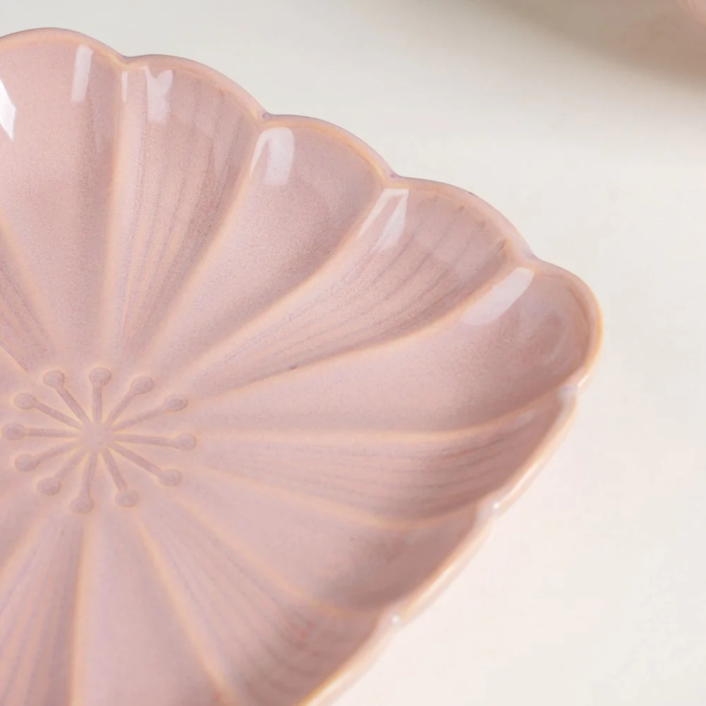 Ocean Square Plate with Handle Pink - Image 8