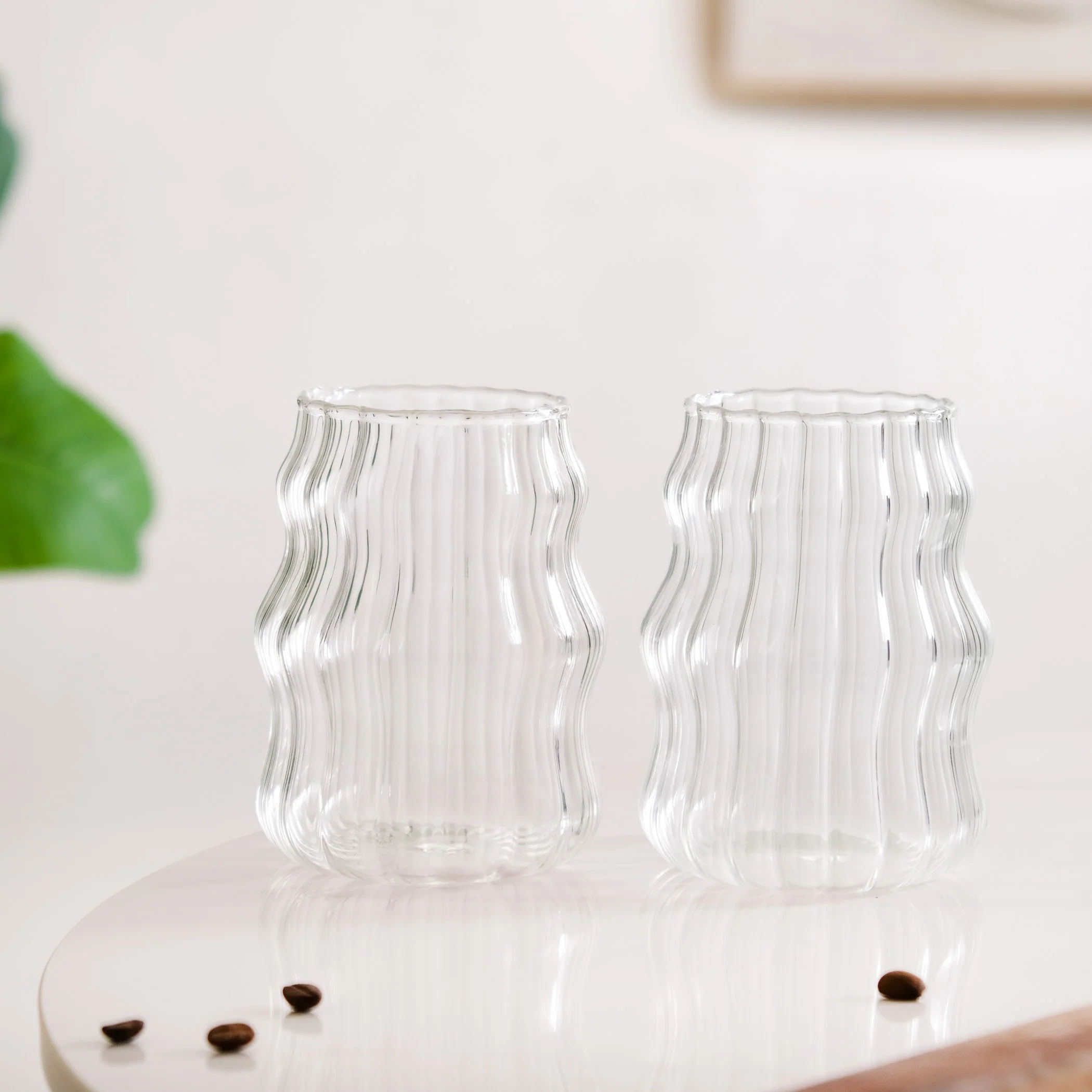Ocean Waves Glass Tumblers Set Of 2 550ml - Image 7