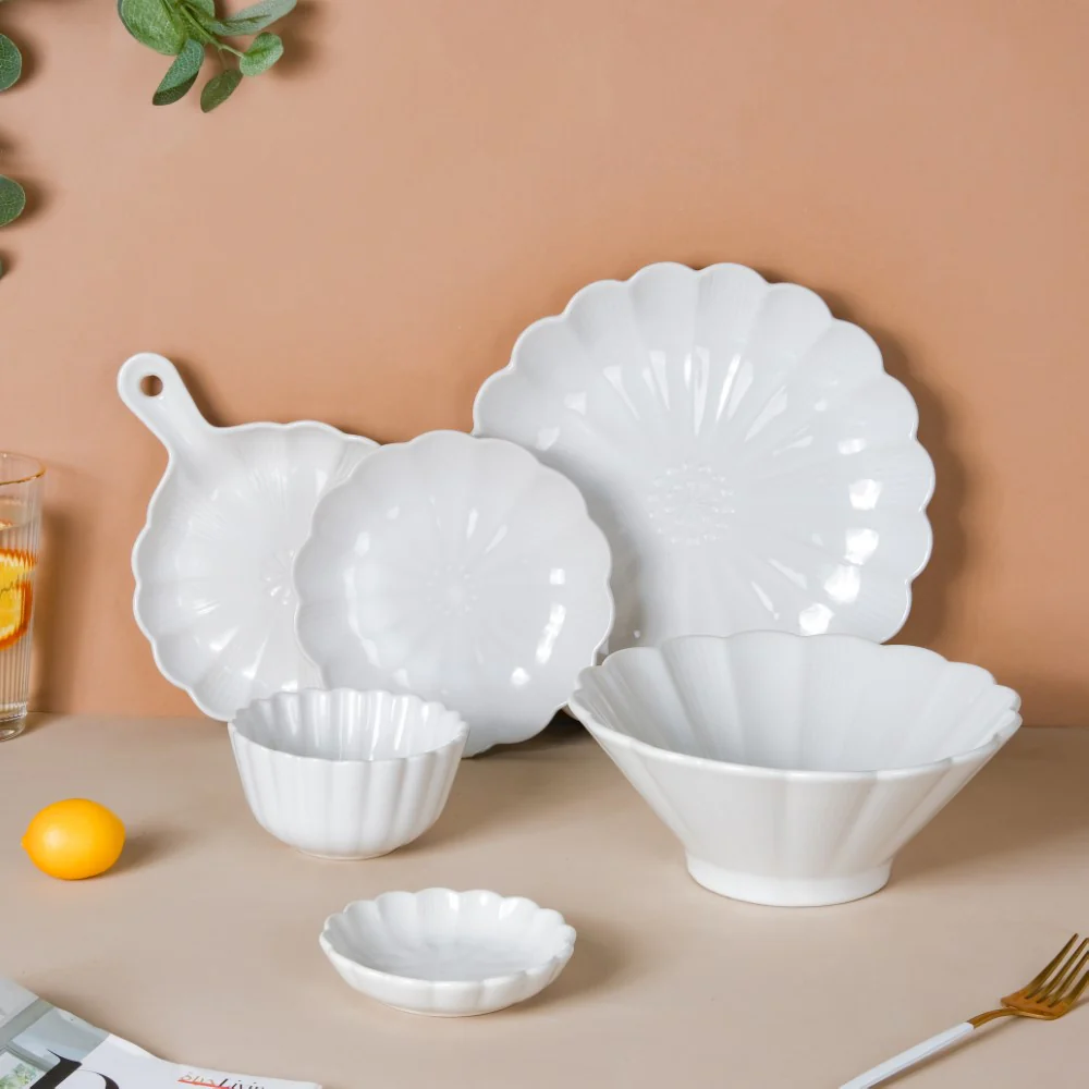 Ocean White 27 Piece Dinner Set For 6 - Image 2