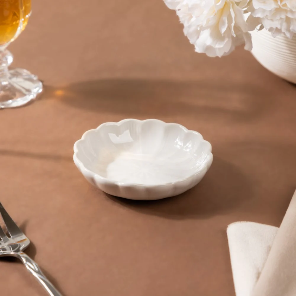 Ocean White Dessert Plate