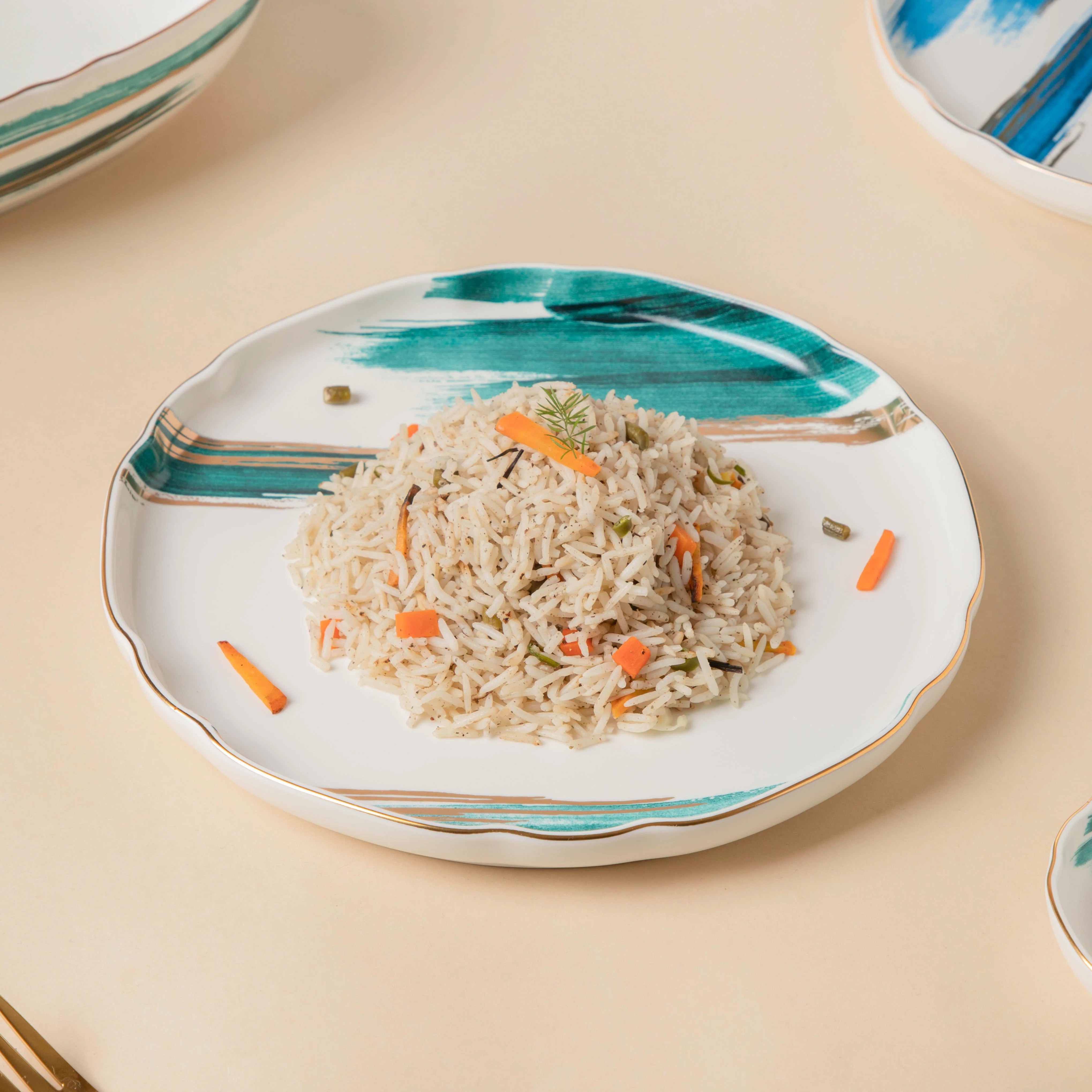 Oceanic Coastal Green Dinner Plate 10 Inch - Image 3