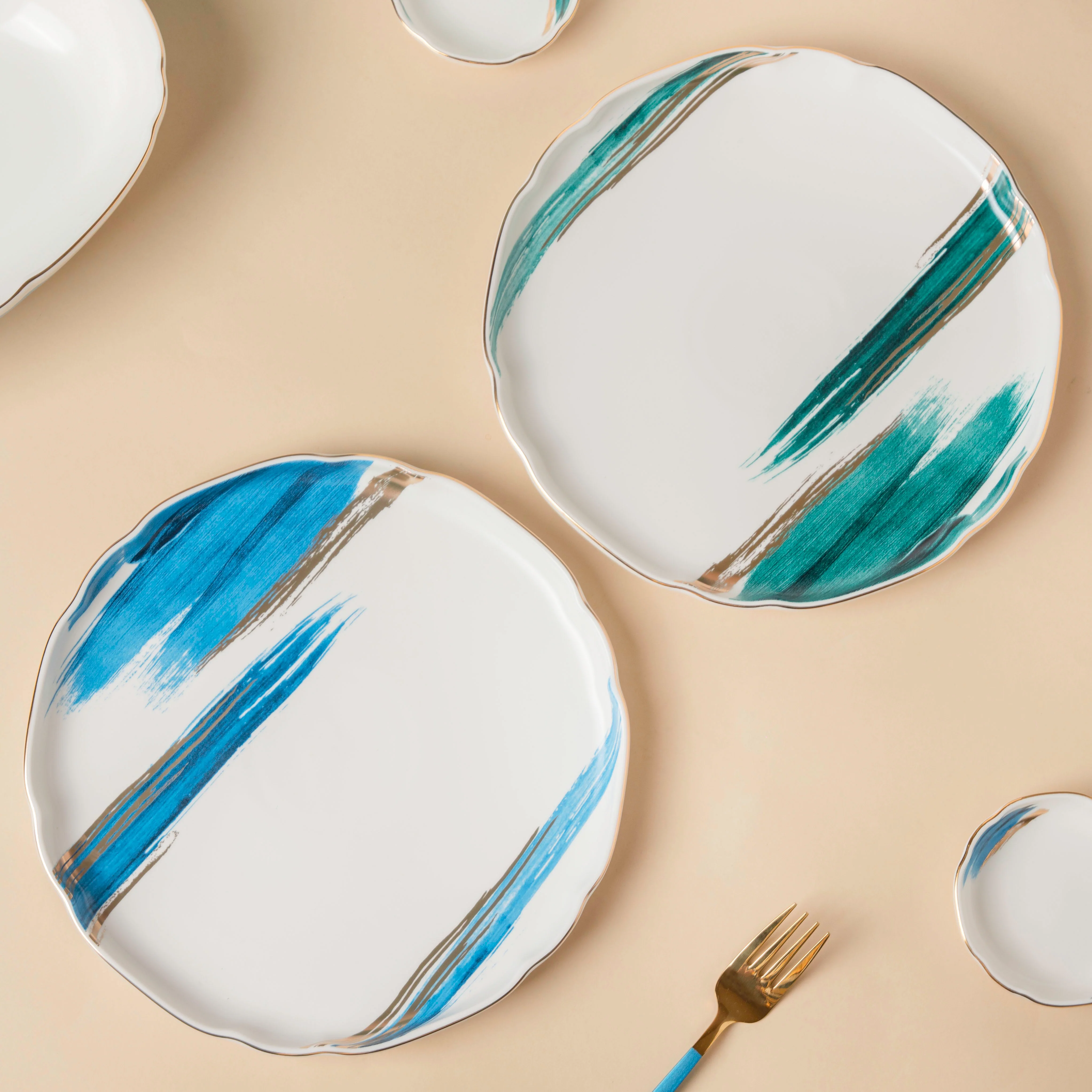 Oceanic Coastal Green Dinner Plate 10 Inch - Image 5