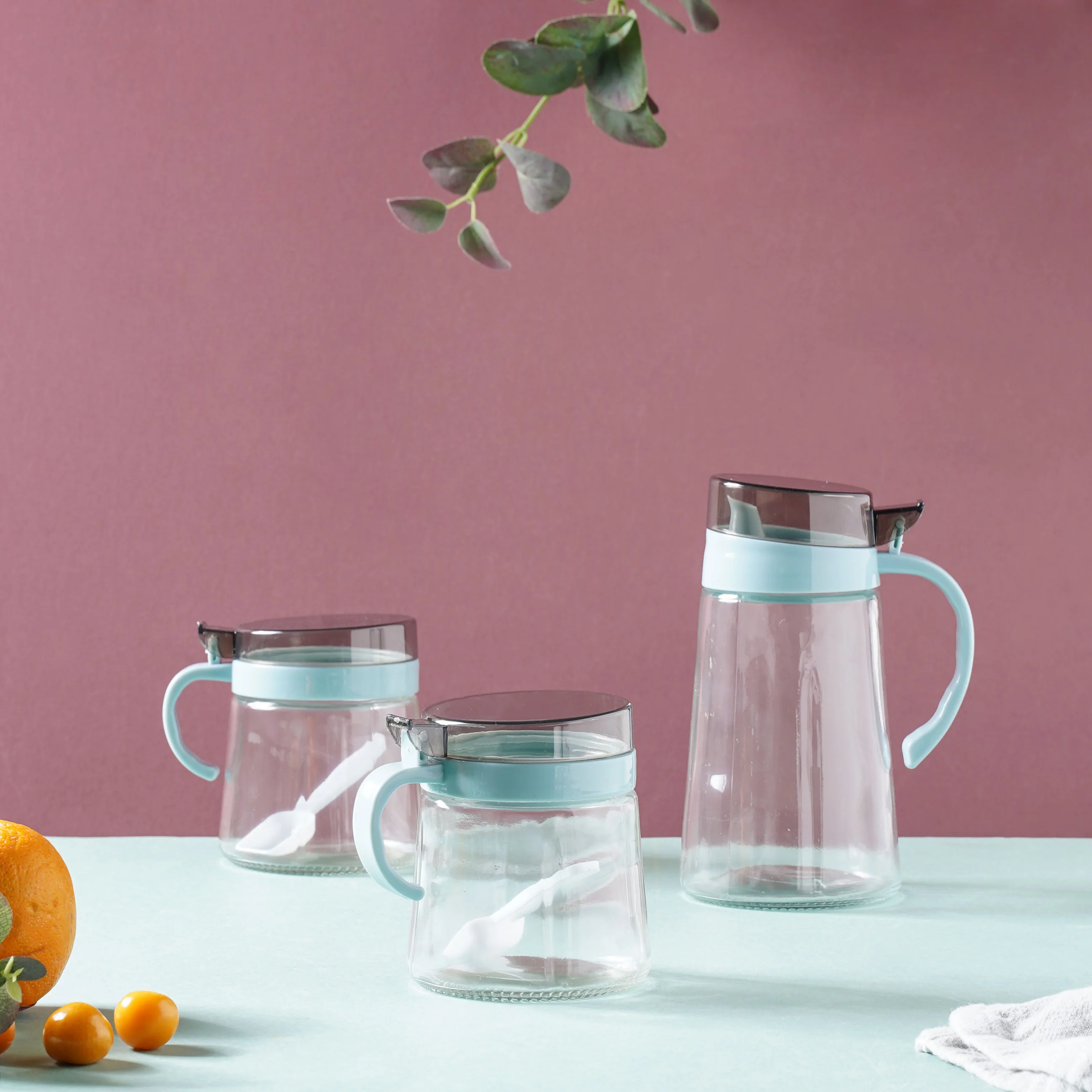 Oil Pot and Jars Set of 3 - Image 3