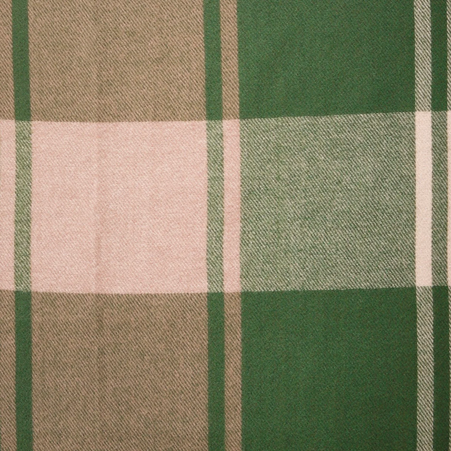 Olive Green Checkered Blanket Scarf - Image 7