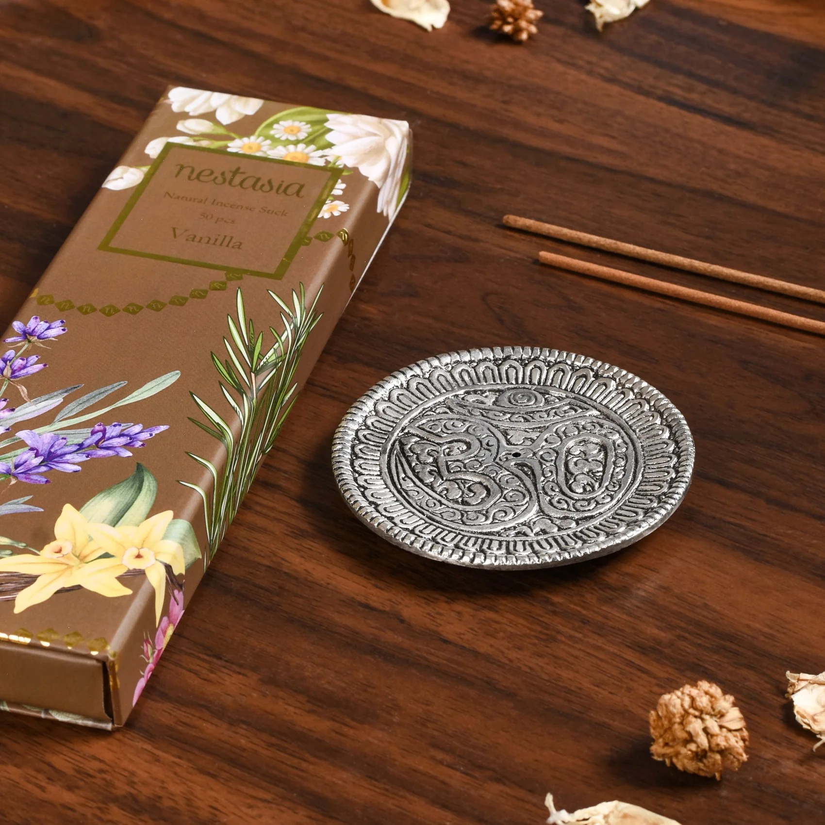 Om Incense Holder With Vanilla Incense Sticks - Image 5