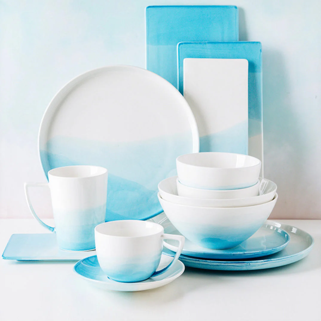 Ombre Dinner Plate Blue 10 Inch - Image 7