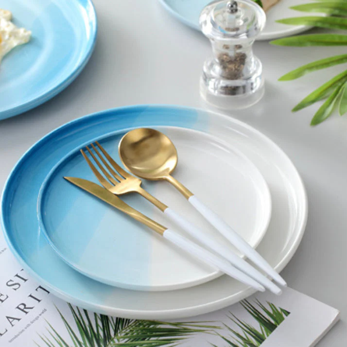 Ombre Snack Plate Blue - Image 3