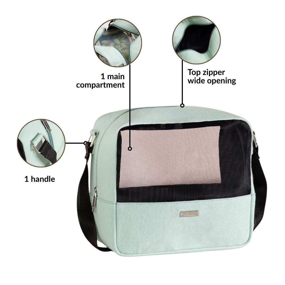On The Go Mesh Lunch Bag Green - Image 5