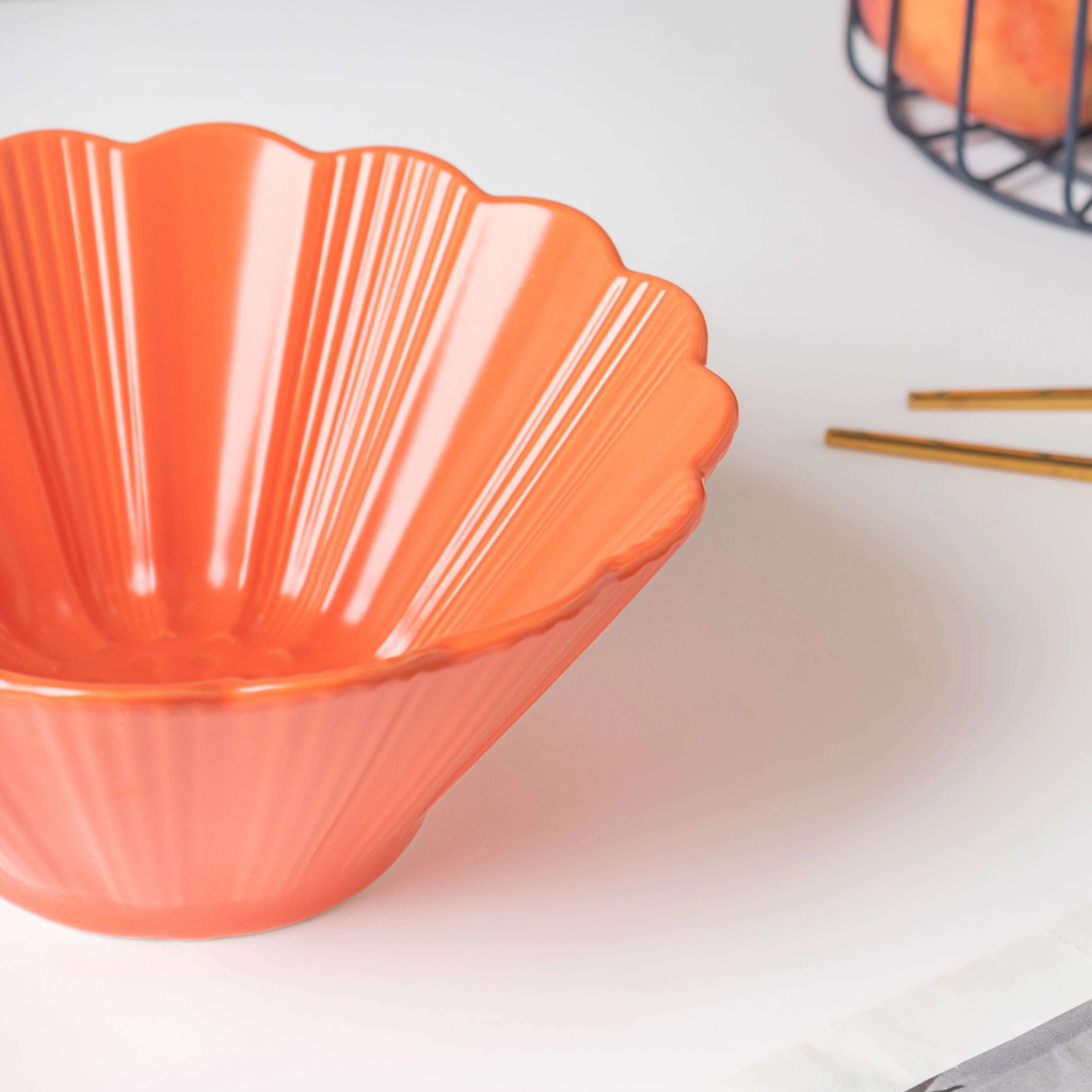 Orange Sherbet Ramen Bowl 600 ml - Image 3