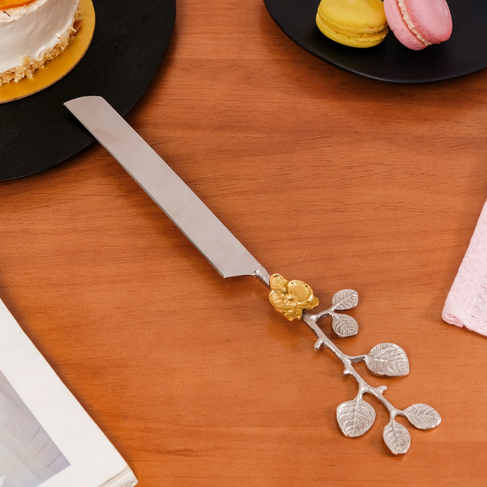 Orchid Garden Cake Knife And Server Set Of 2 - Image 9