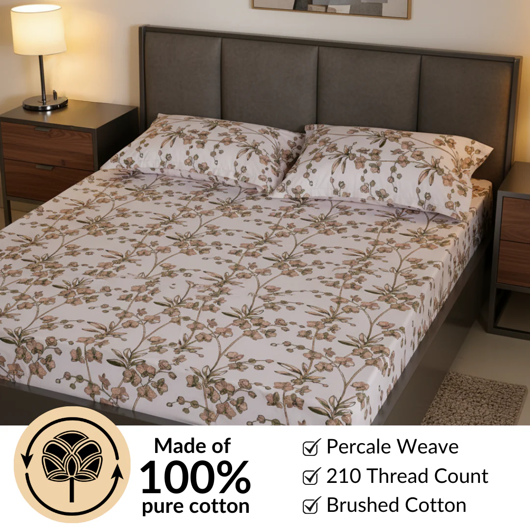 Orchid Grace Queen Size Bedding Set 254x229cm - Image 7