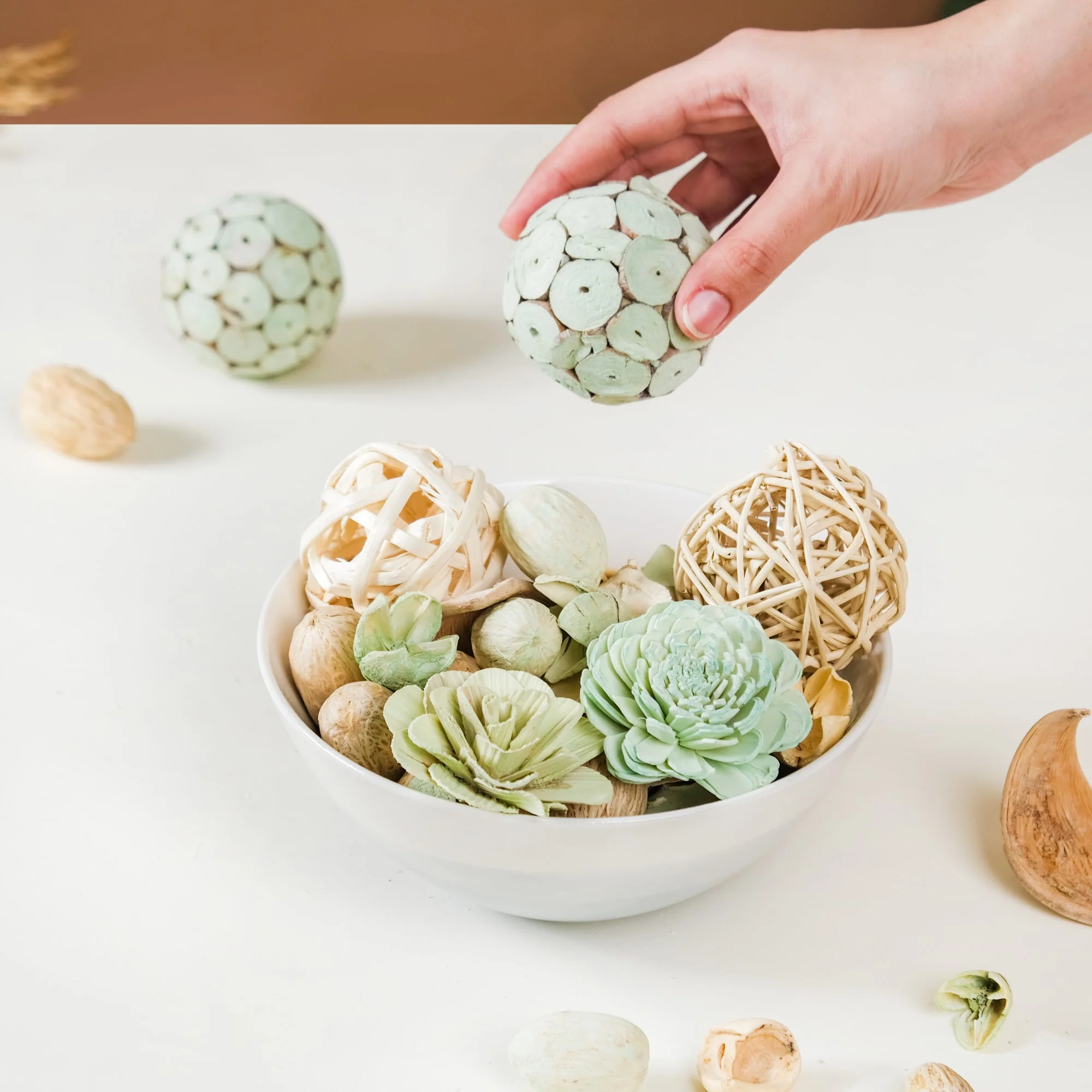 Organic Dried Flower Potpourri Green - Image 5