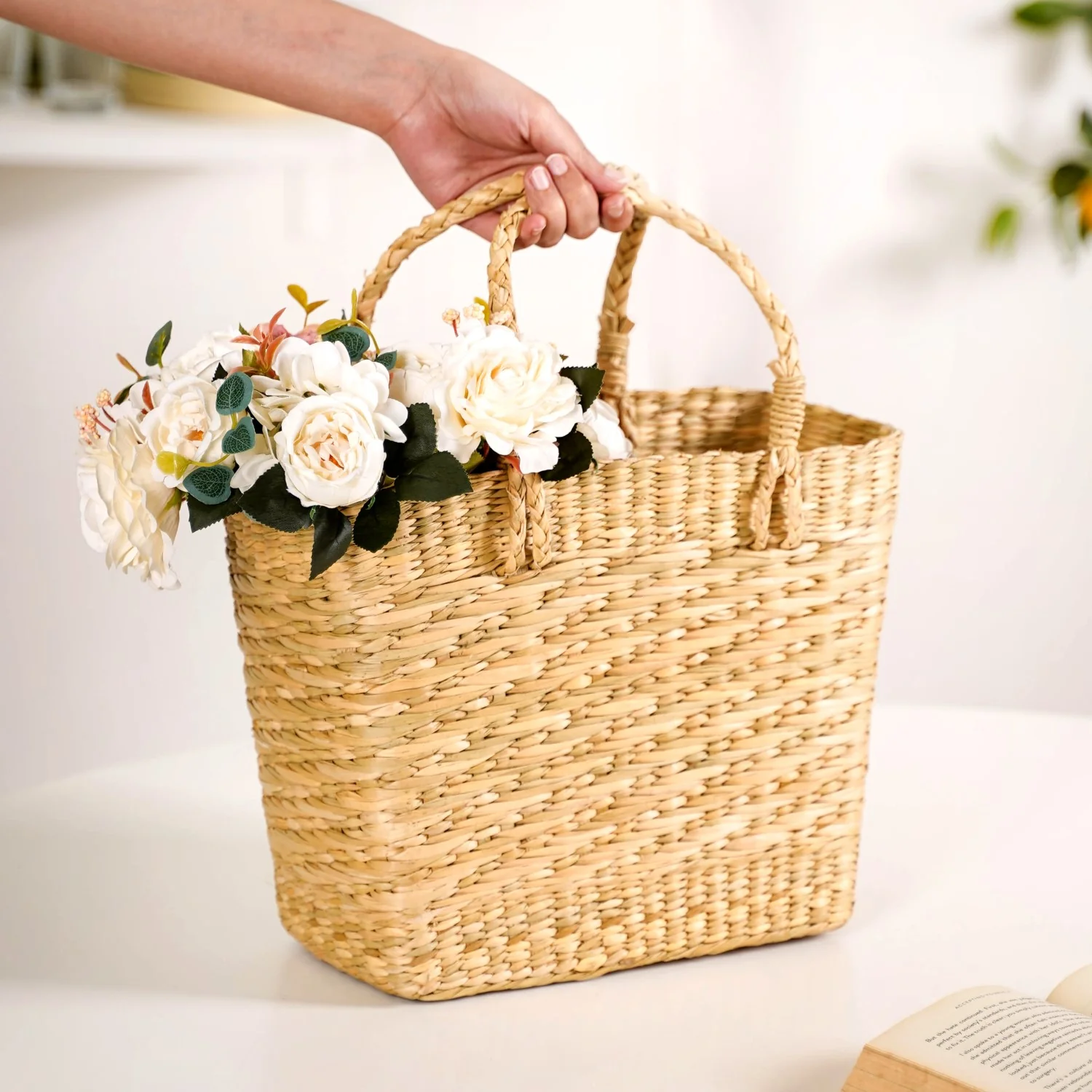 Organic Handwoven Kauna Basket - Image 2