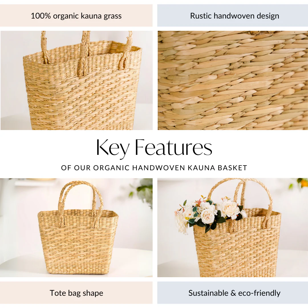 Organic Handwoven Kauna Basket - Image 5