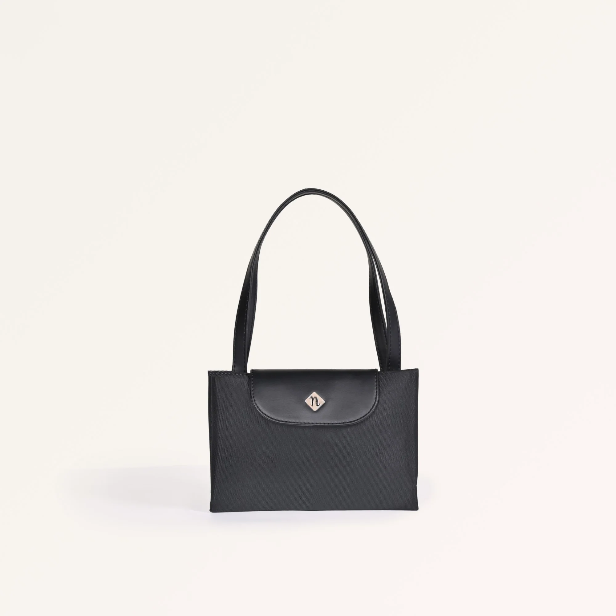 Origami Sleek Black Tote Bag For Women - Image 9