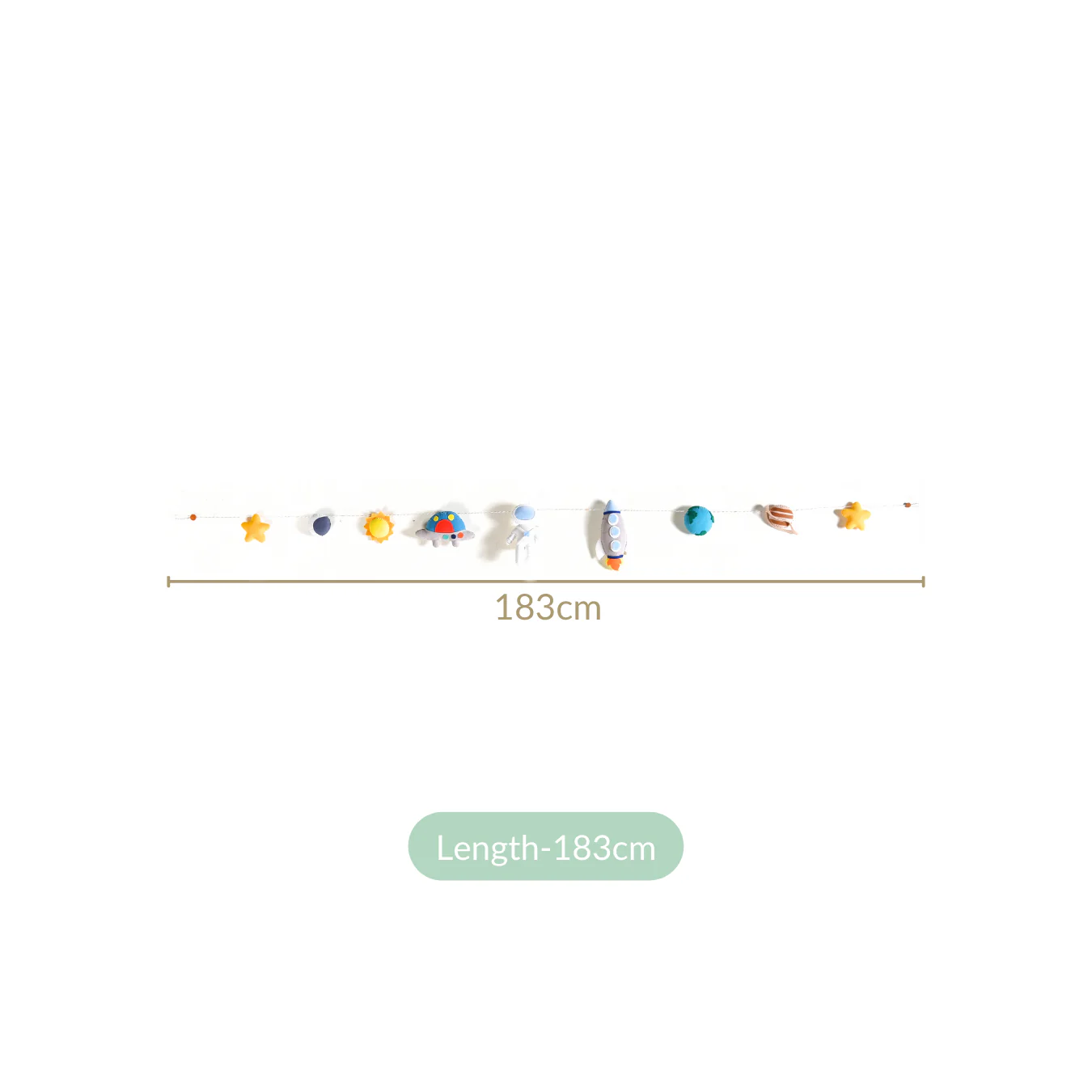 Outer Space Bunting For Kids Room Decor - Image 4