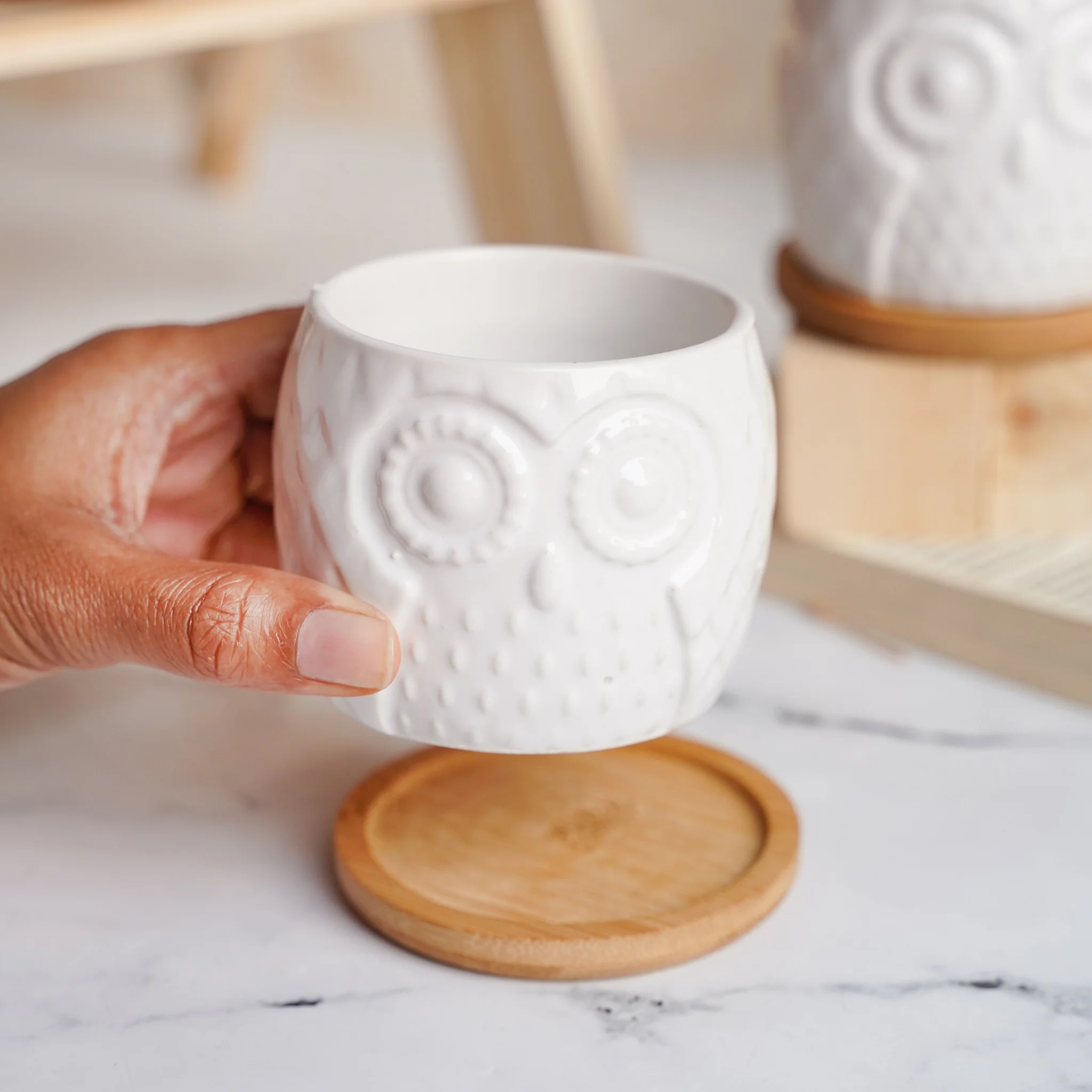 Owl Ceramic Pot - Image 7